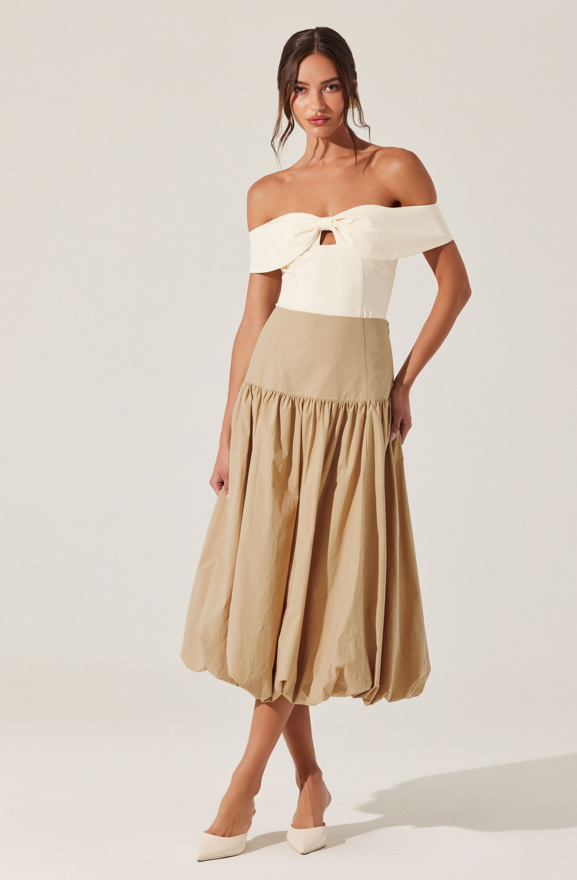 Telayna Off Shoulder Bow Top