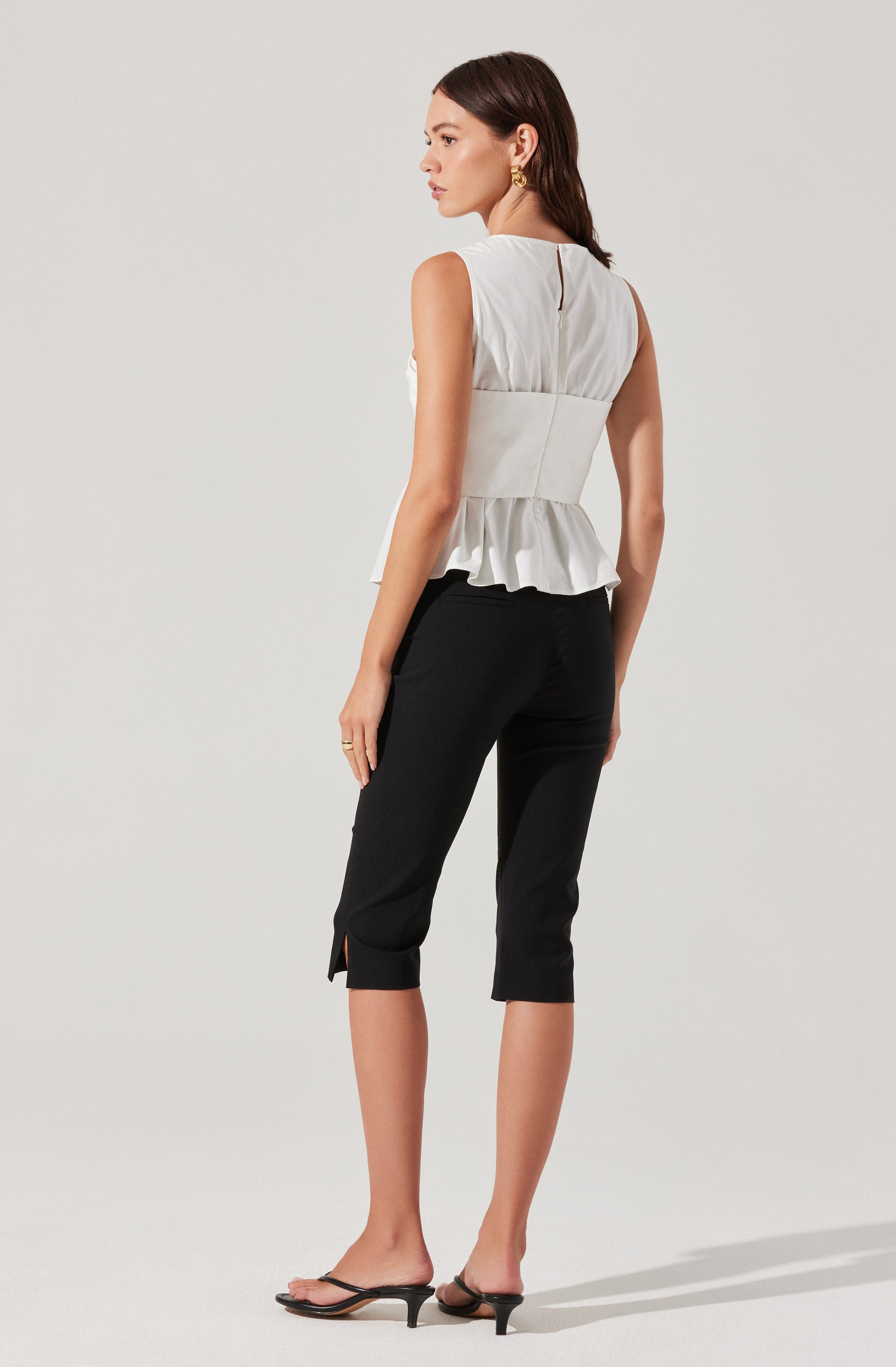Isela Sleeveless Crossover Top