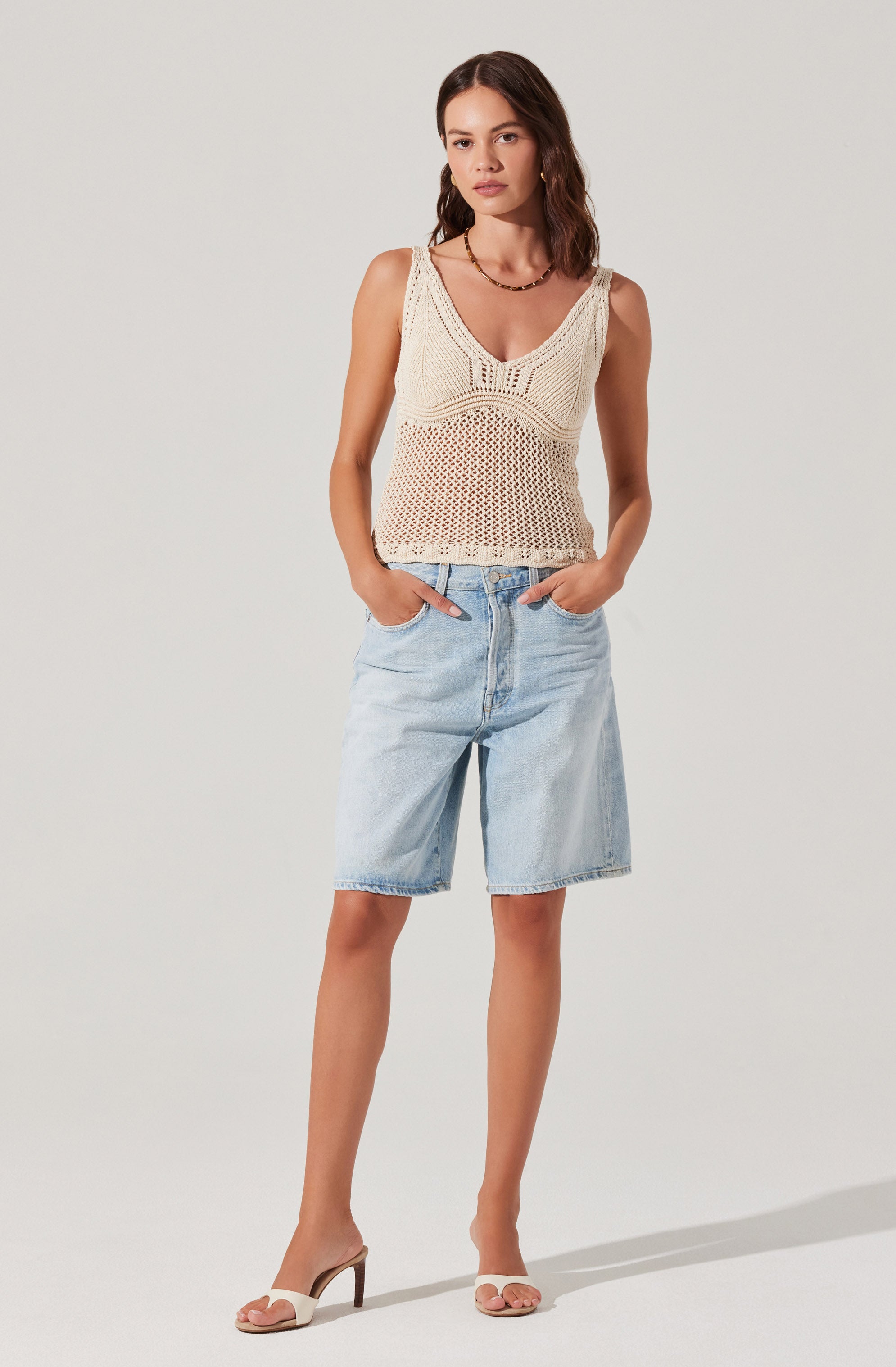 Kalaya Crochet Knit Top