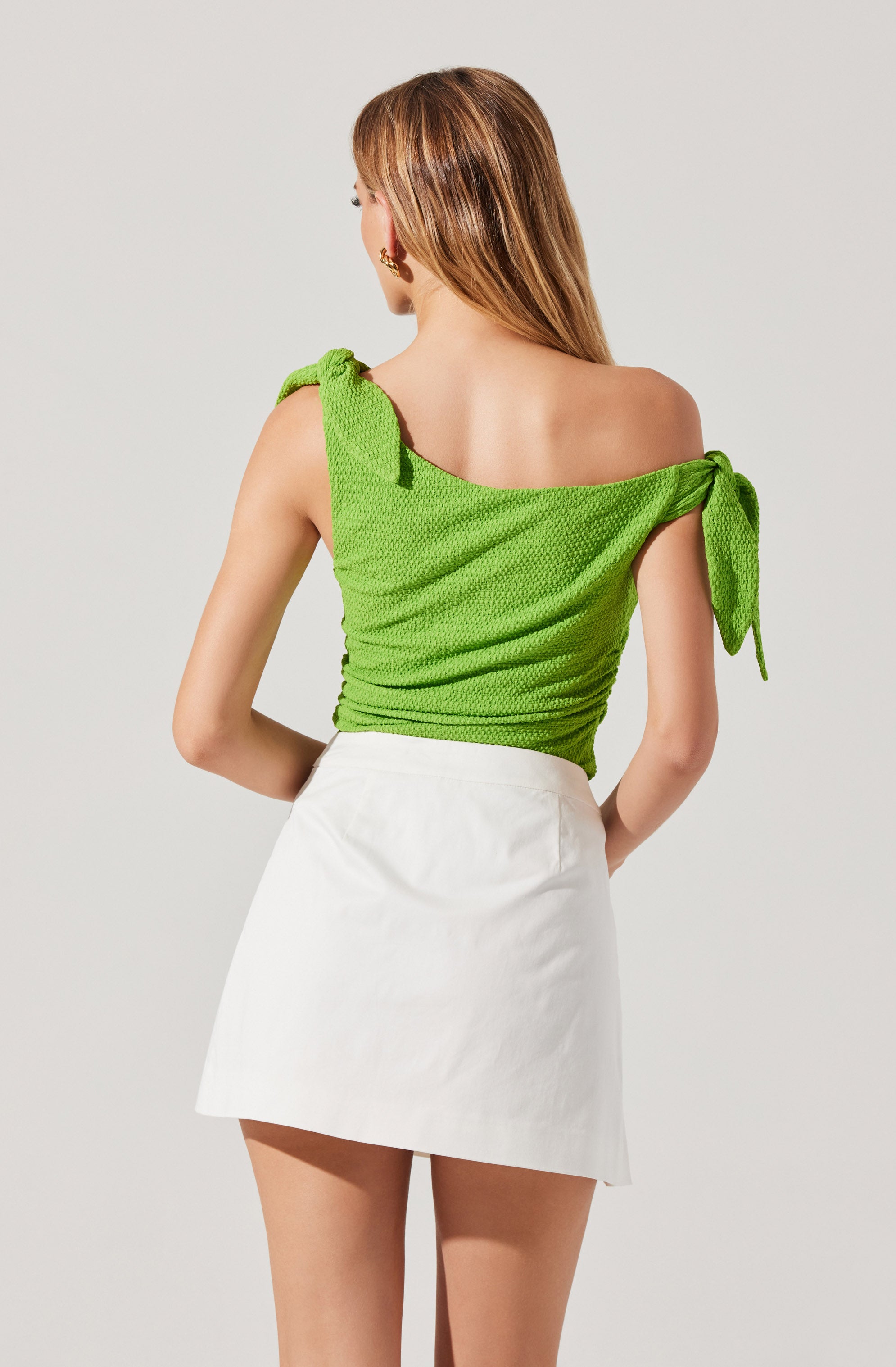 Lora Textured Off Shoulder Top