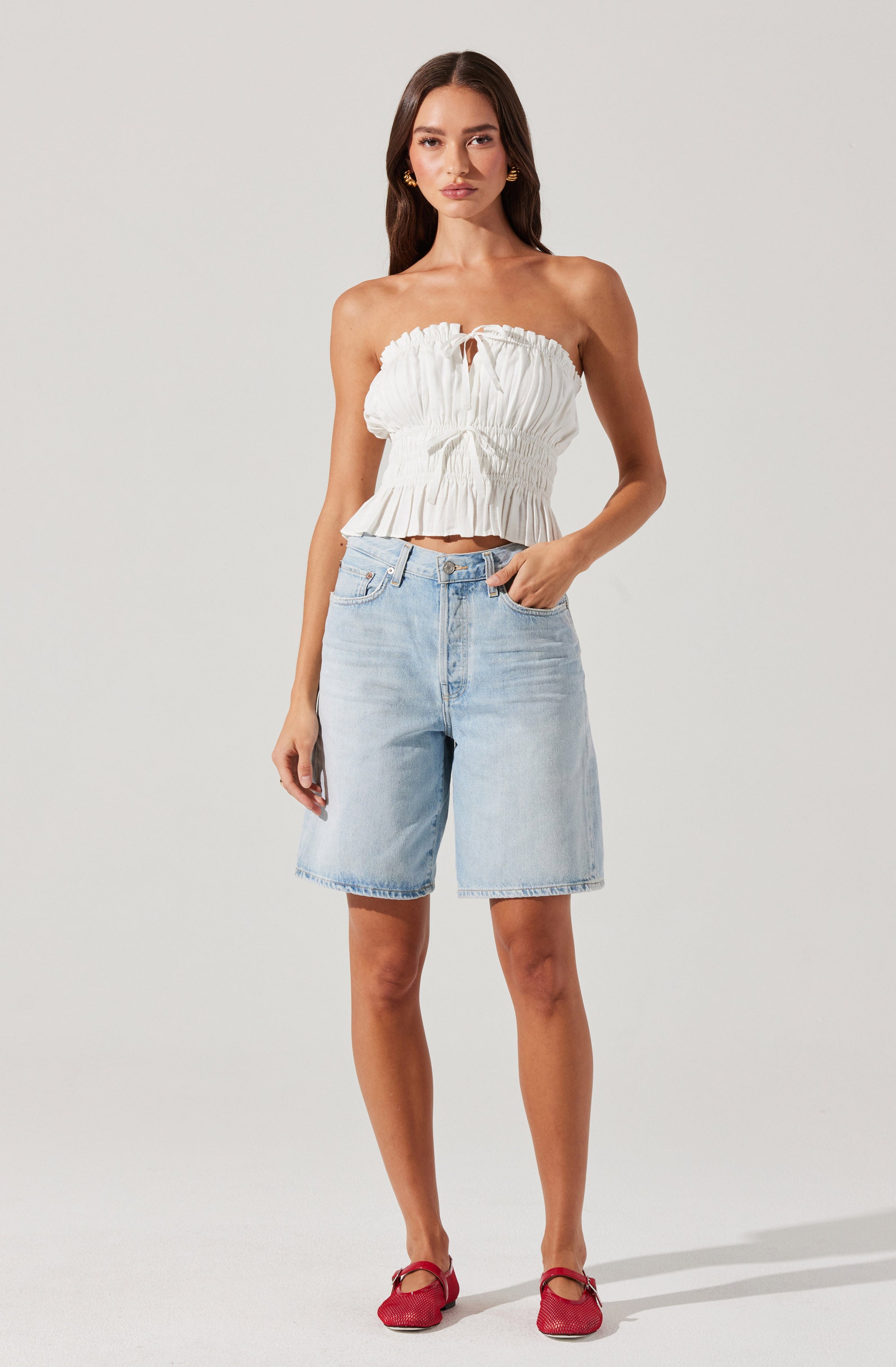 Biffy Smocked Tube Top