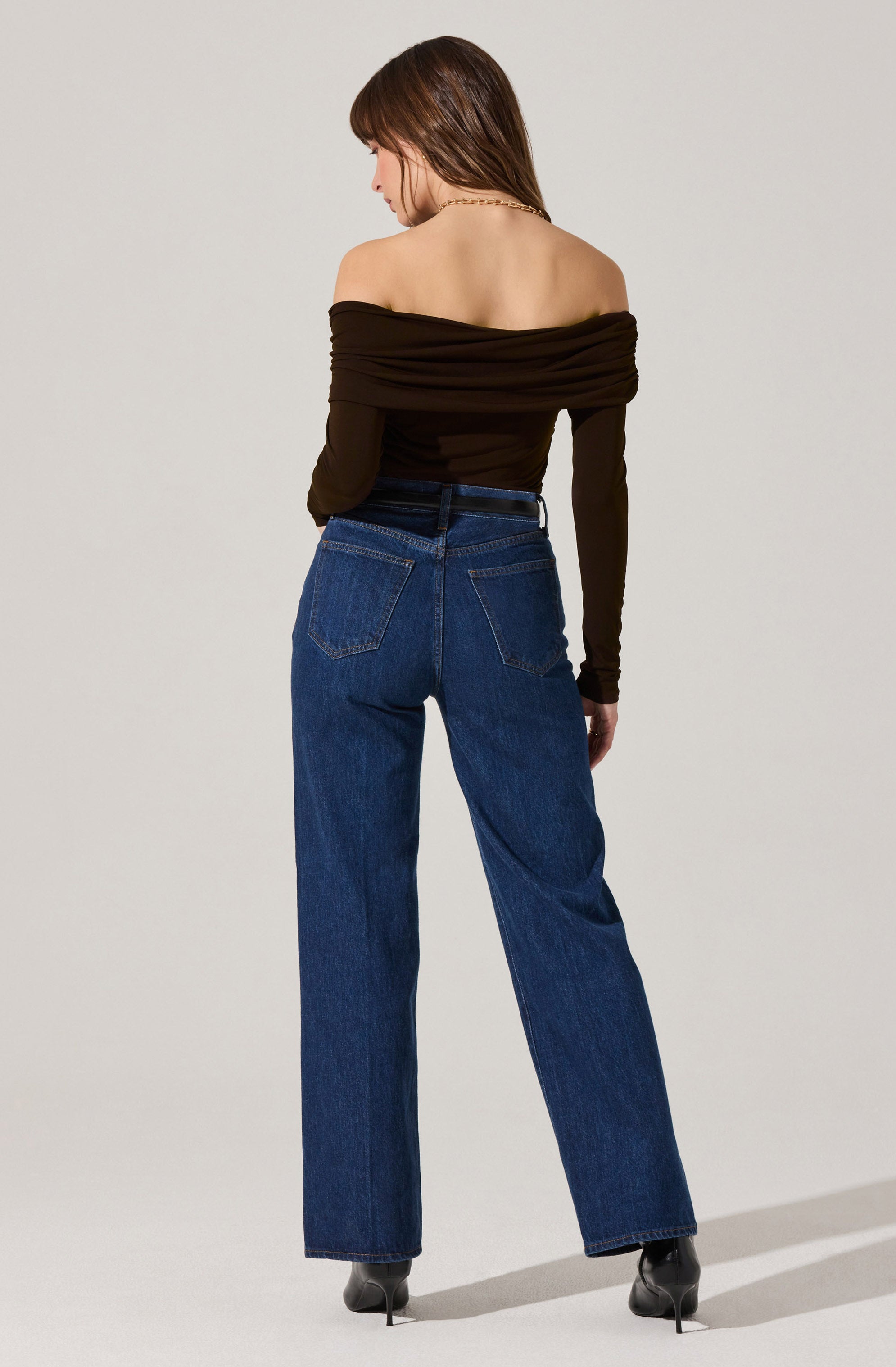 Datia Ruched Off Shoulder Top