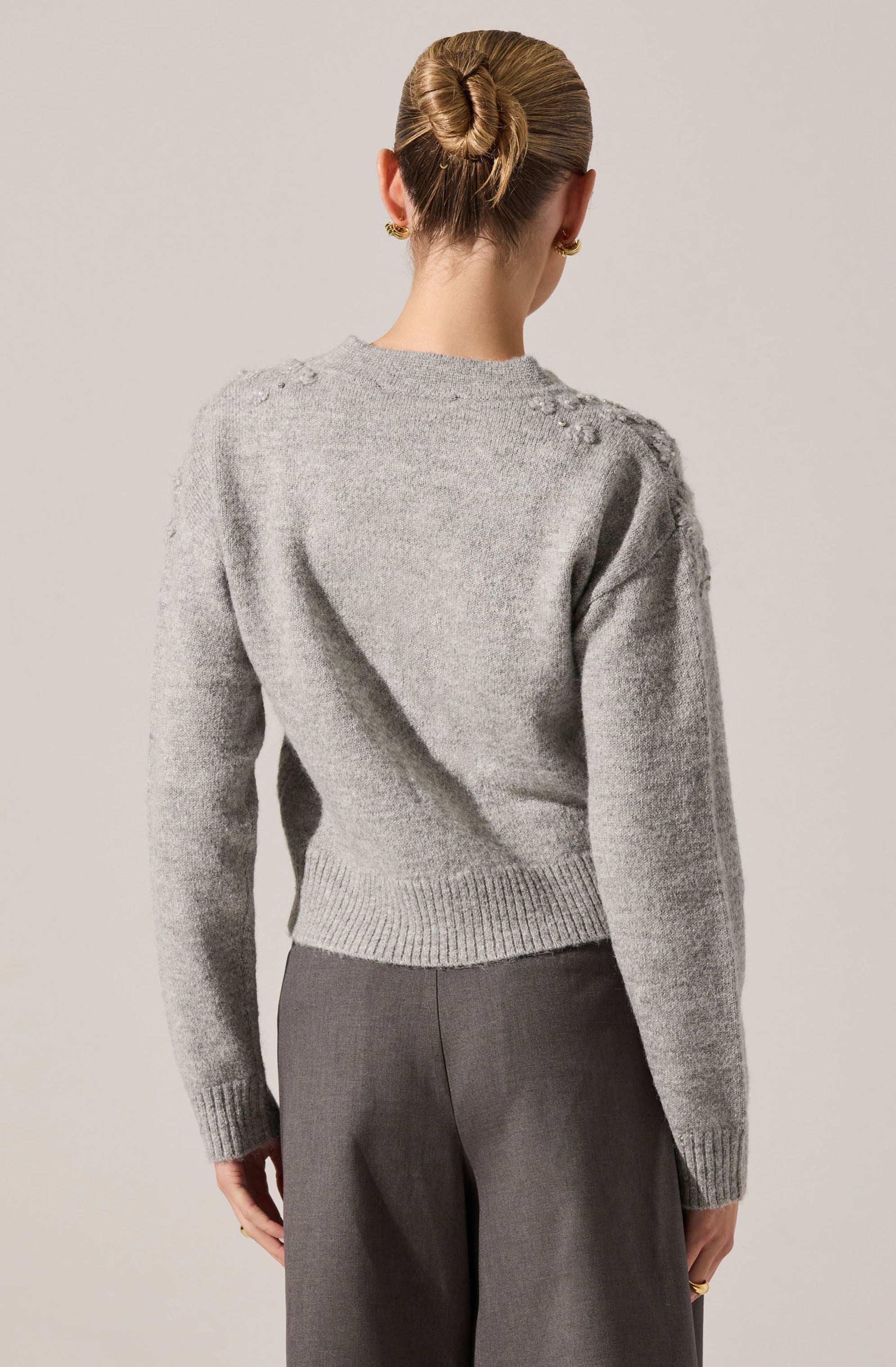 Susannah Embellished Wool-Blend Cardigan