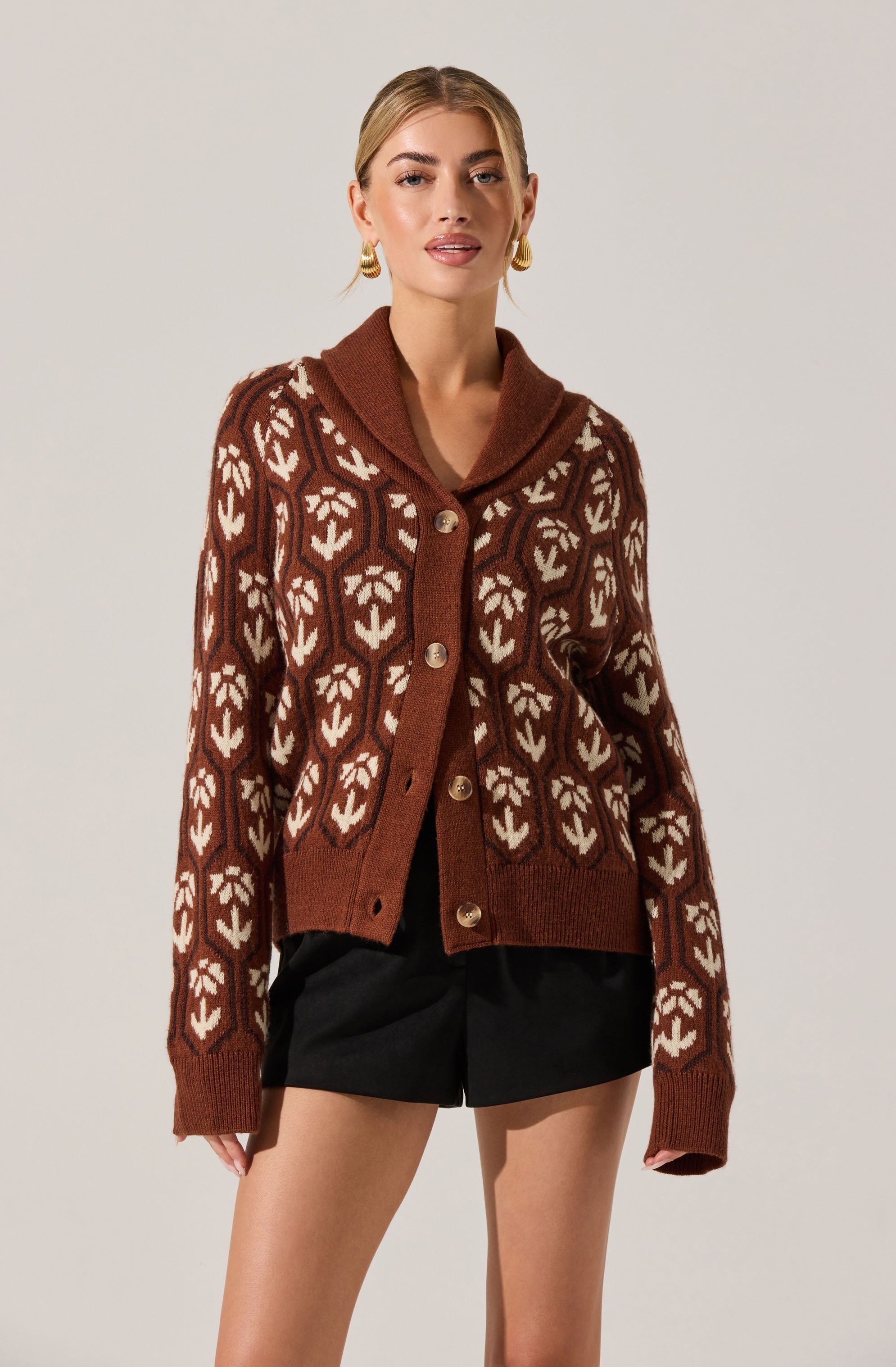 Marcenia Shawl Collar Cardigan