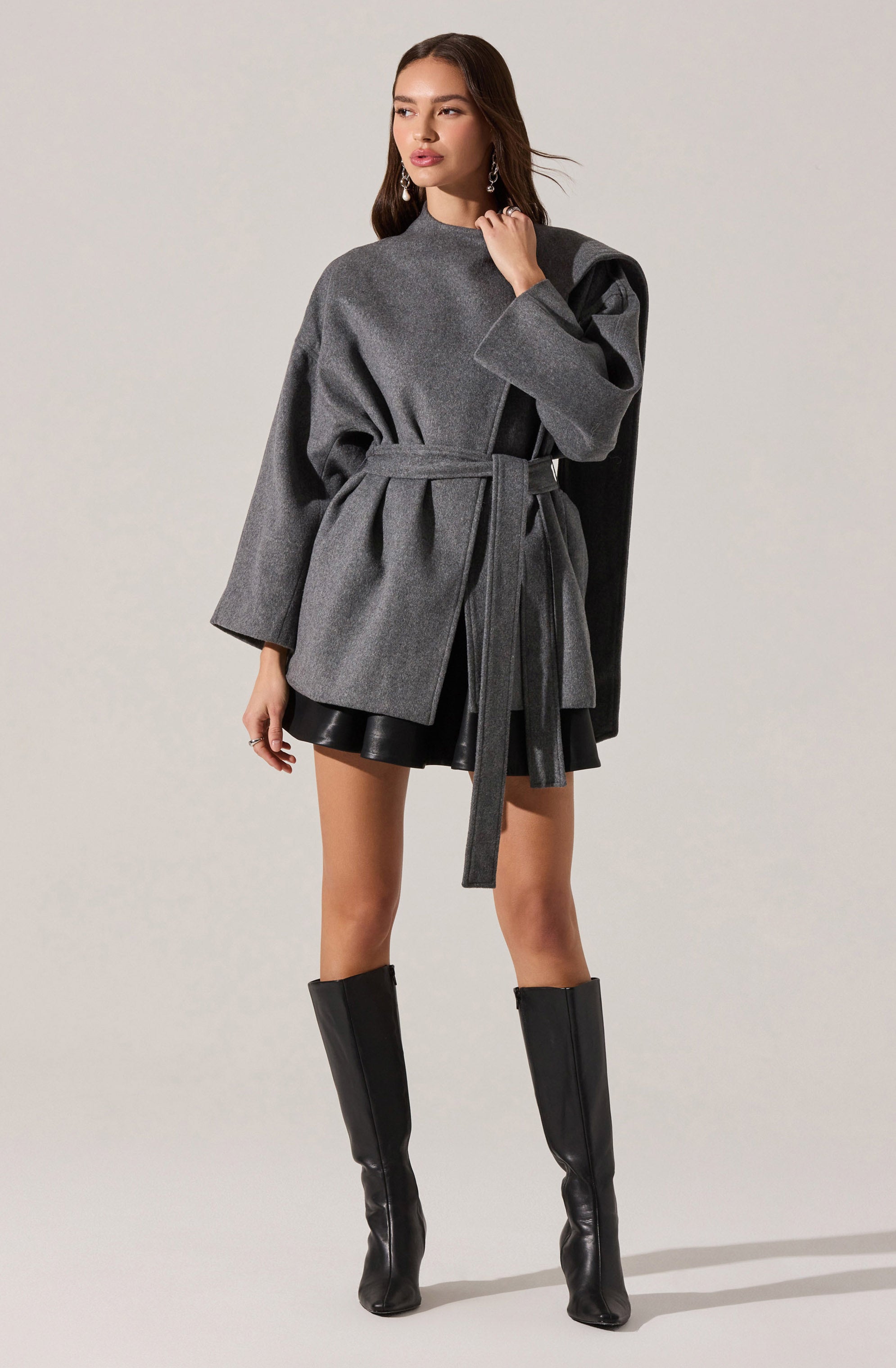 Elaxi Oversized Wrap Scarf Coat