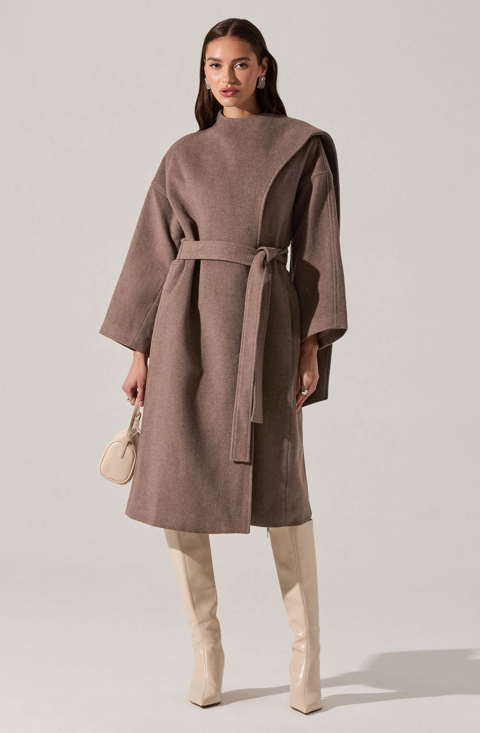 Elaxi Longline Wrap Scarf Coat