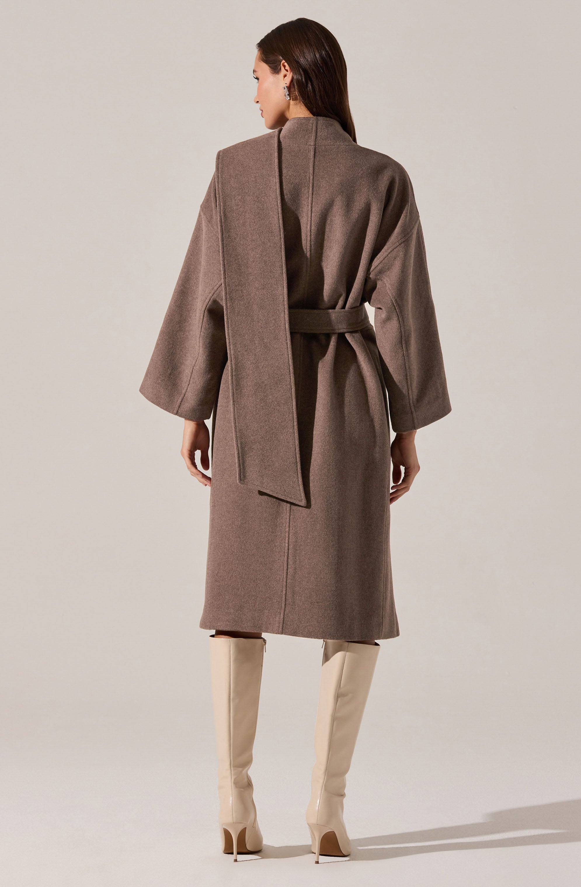Elaxi Longline Wrap Scarf Coat
