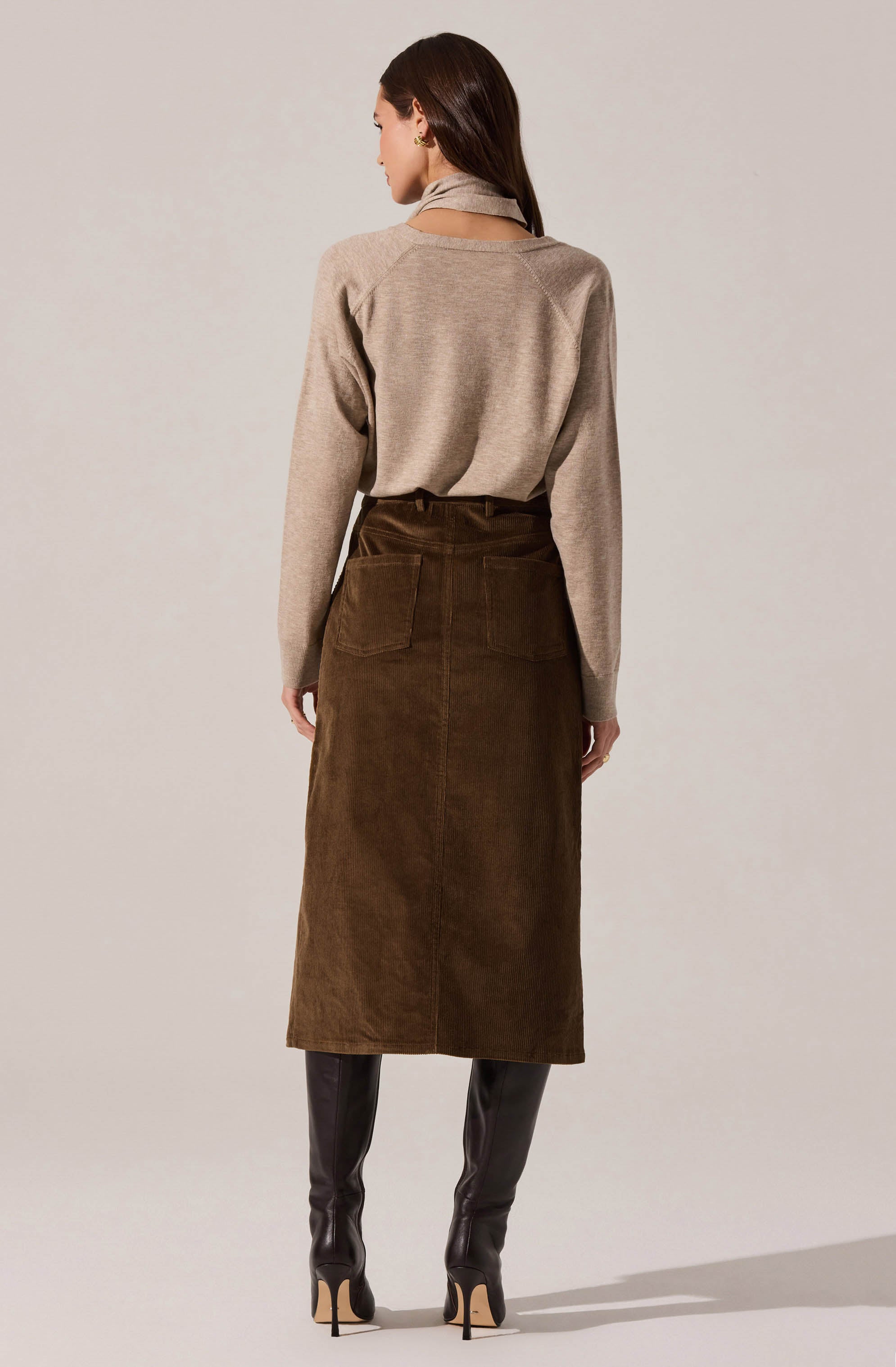 Silvana Cutout Scarf Sweater