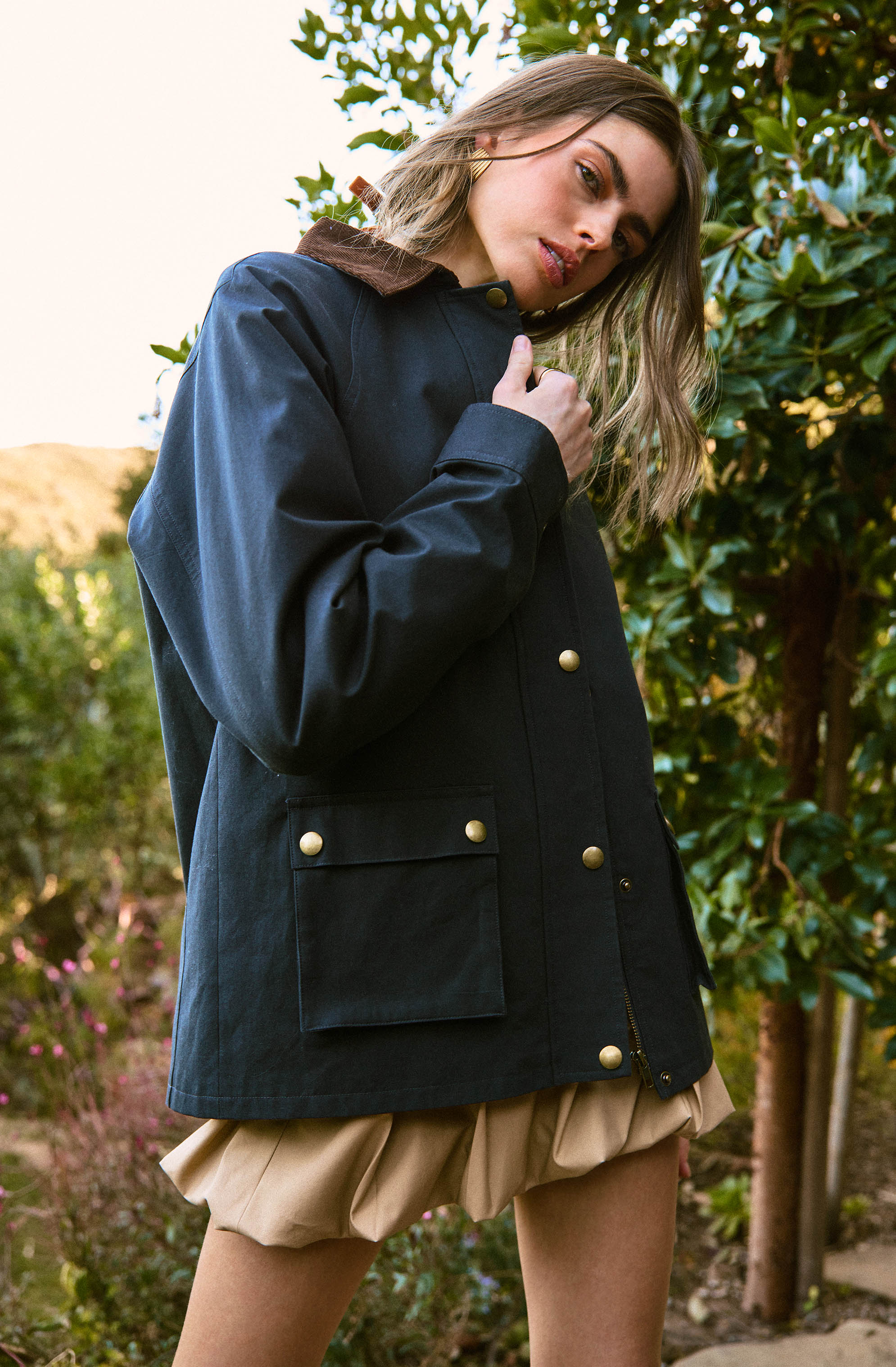 Rylan Contrast Barn Jacket