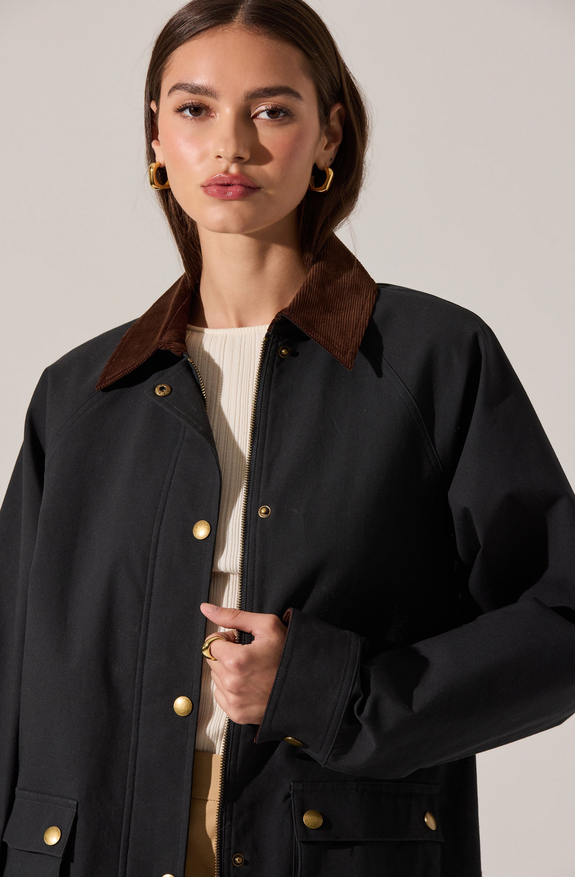 Rylan Contrast Barn Jacket