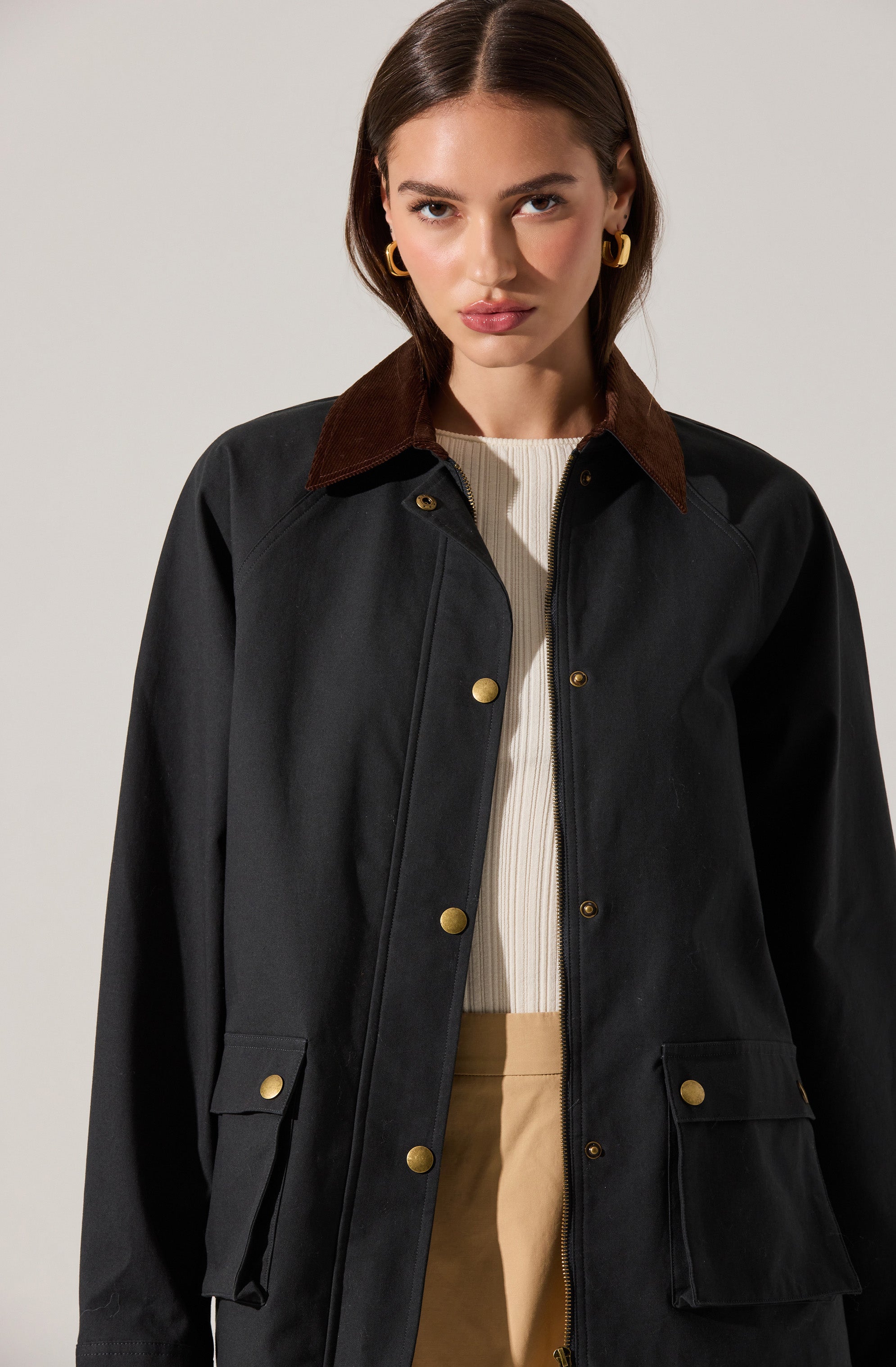 Rylan Contrast Barn Jacket
