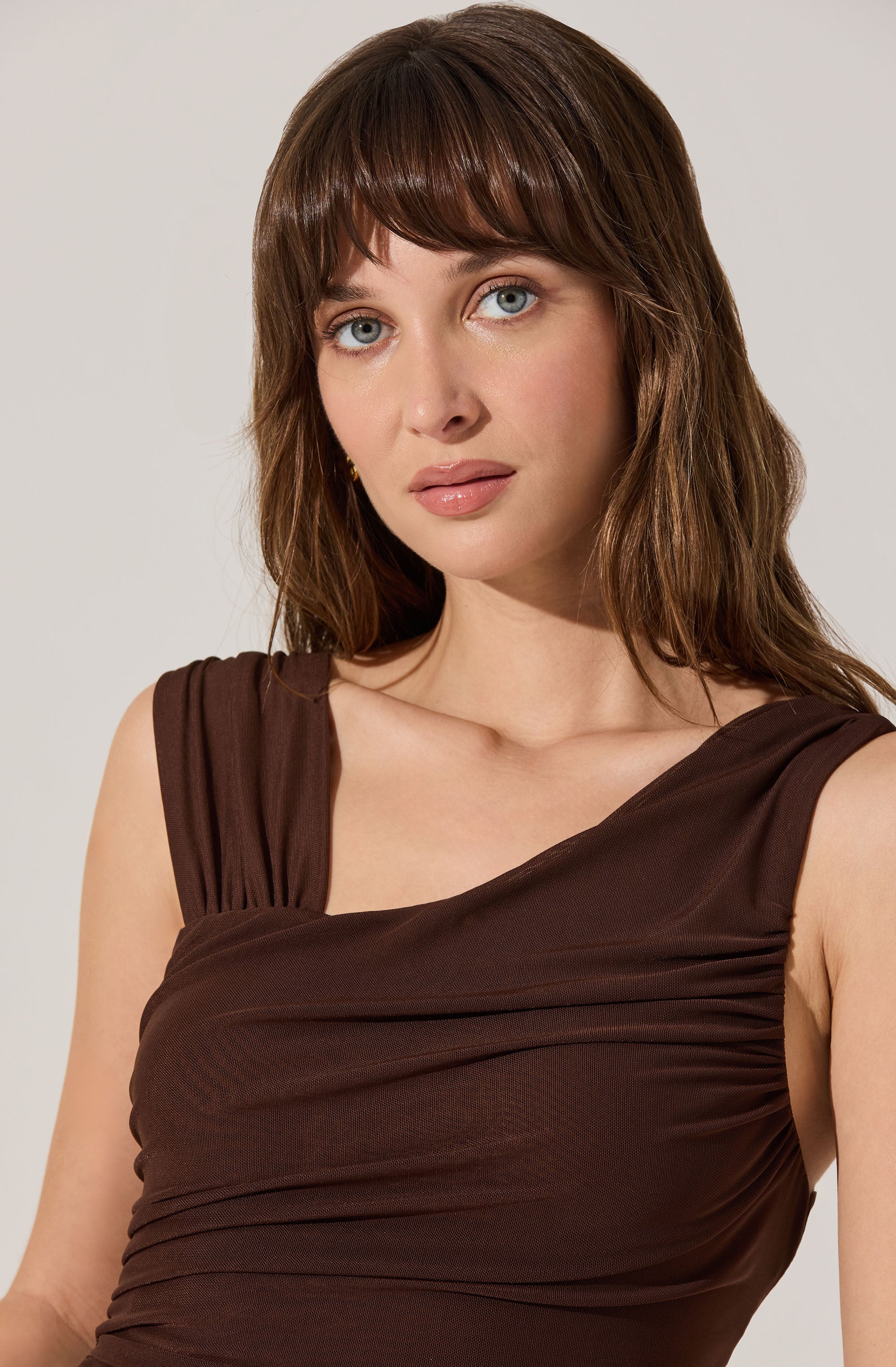 Sarine Mesh Asymmetrical Bodysuit