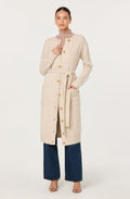 Meris Belted Longline Cardigan