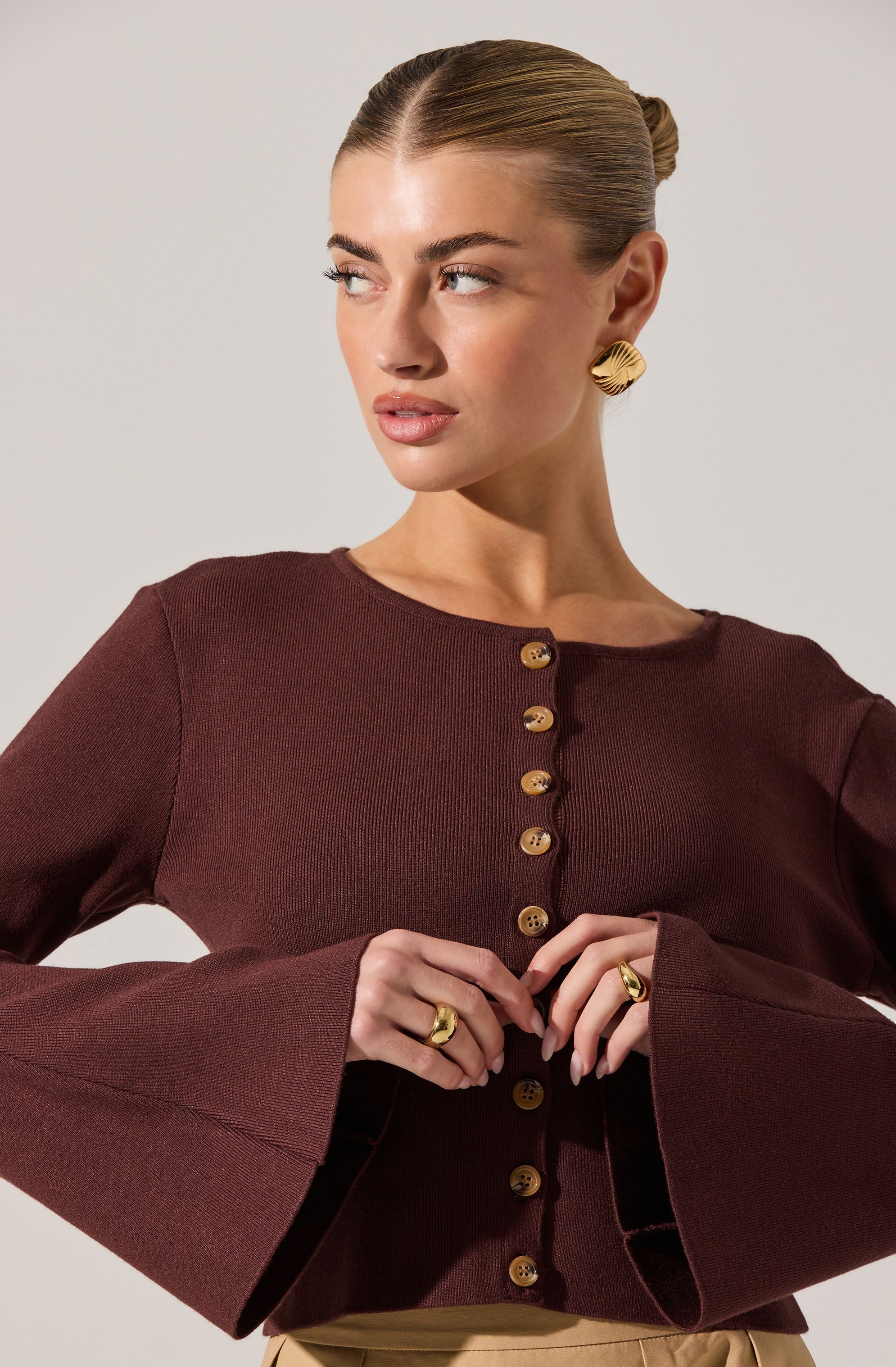 Nylah Bell Sleeve Cardigan