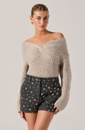 Franisbel Off Shoulder Sweater