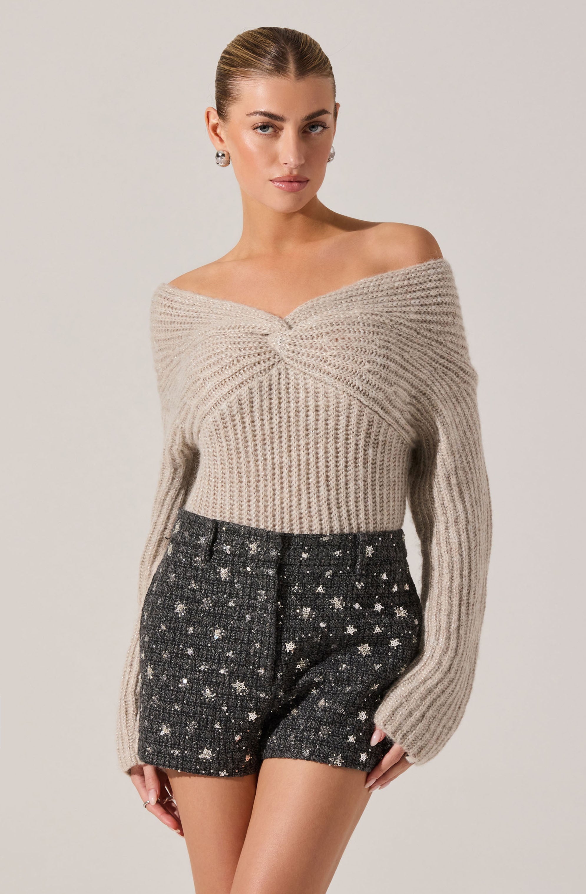 Franisbel Off Shoulder Sweater