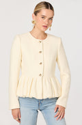Nicolle Tweed Peplum Jacket
