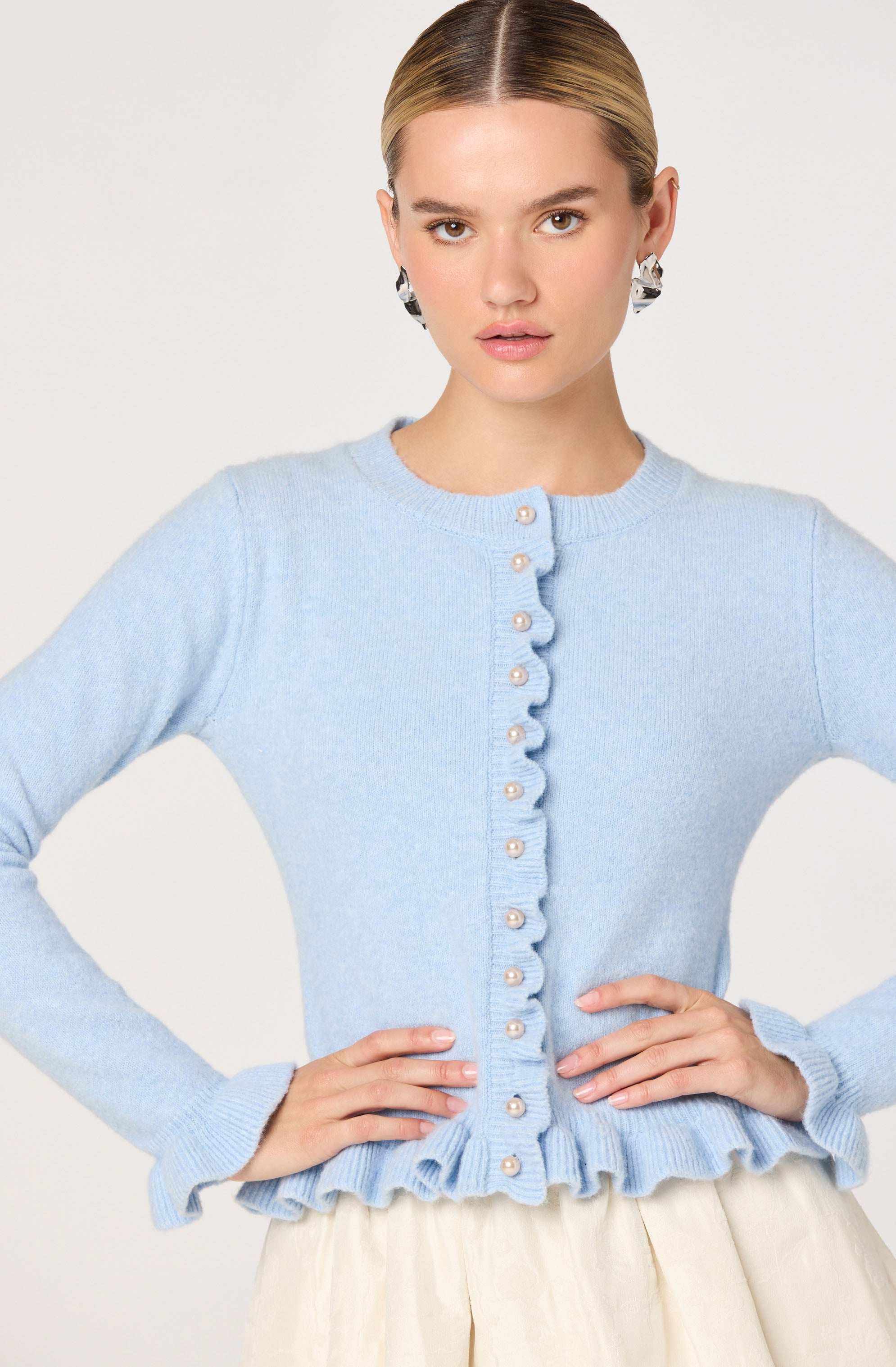 Eowyn Ruffle Trim Cardigan