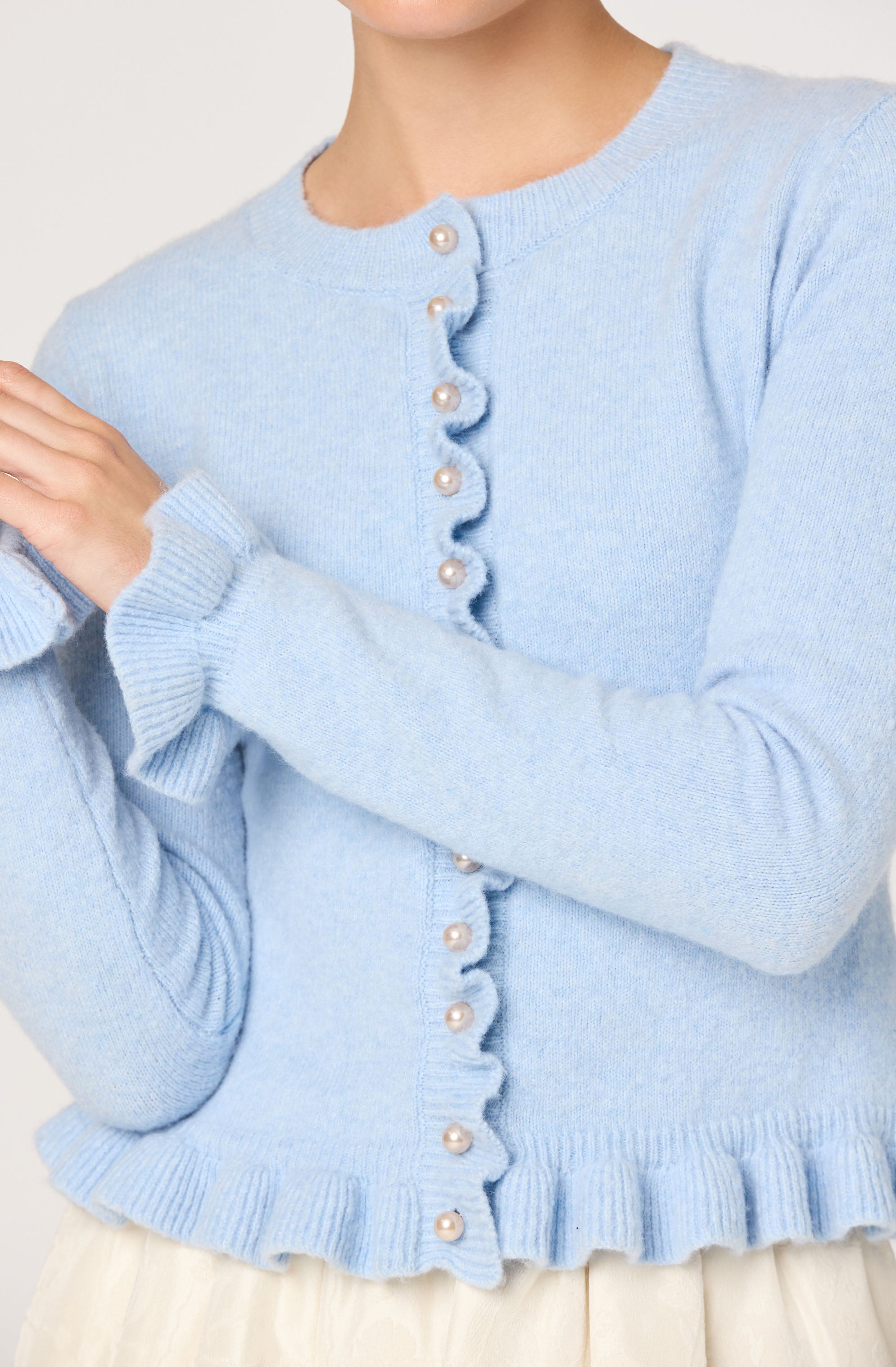 Eowyn Ruffle Trim Cardigan