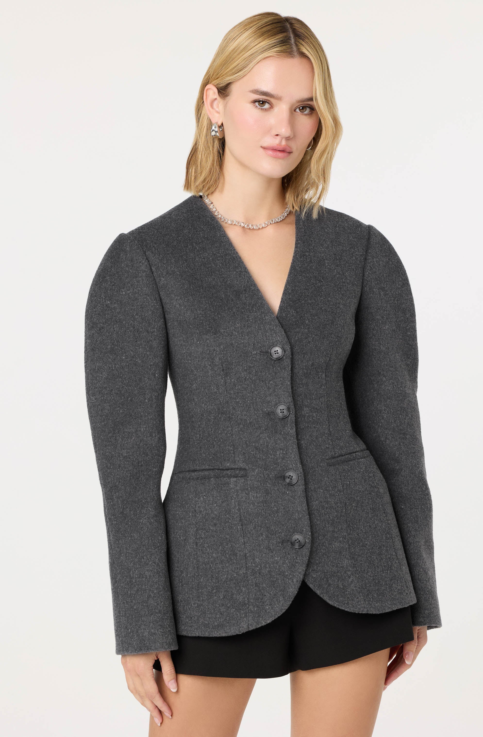 Ada Wool Blend Cinched Jacket