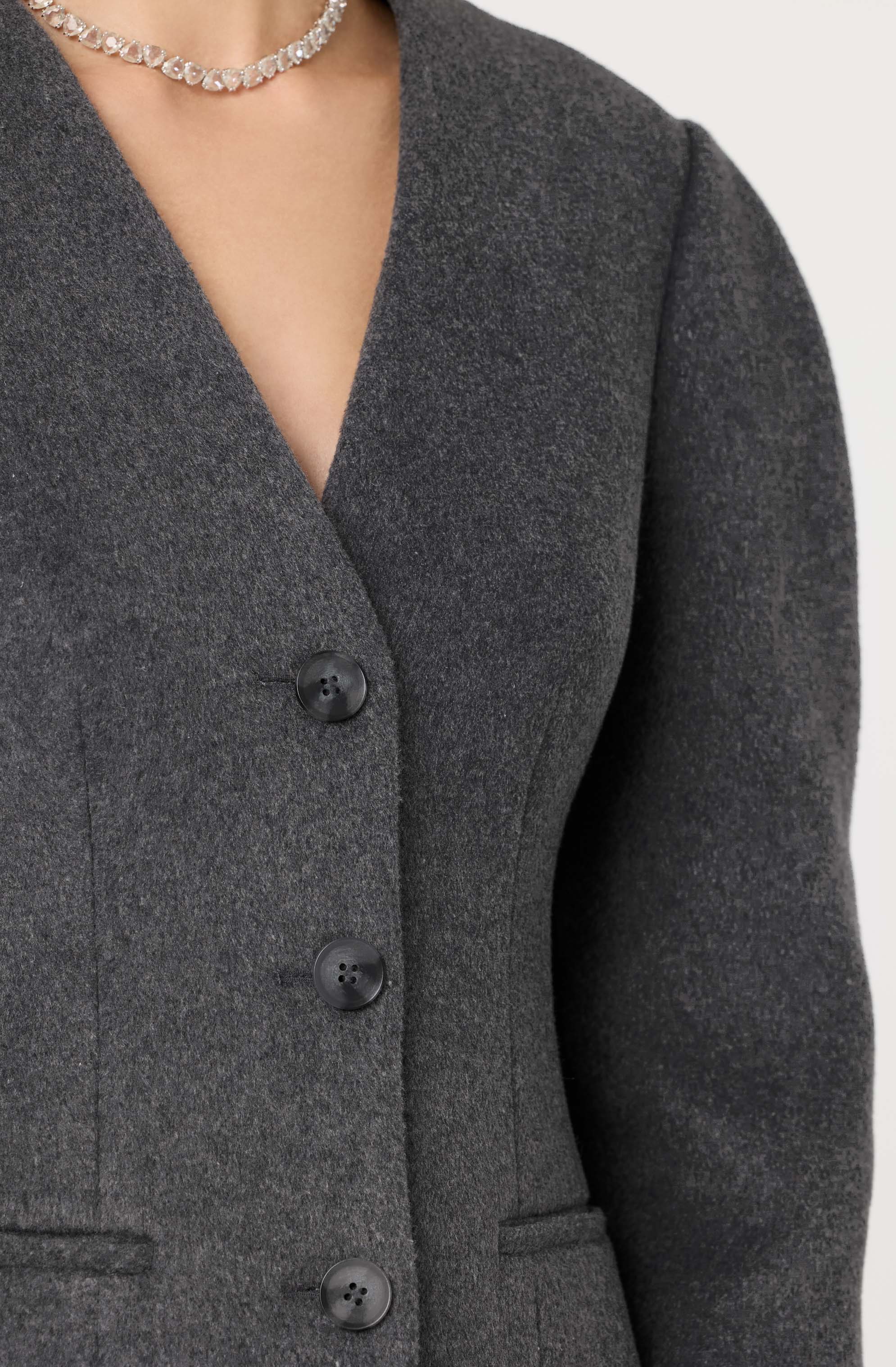 Ada Wool Blend Cinched Jacket