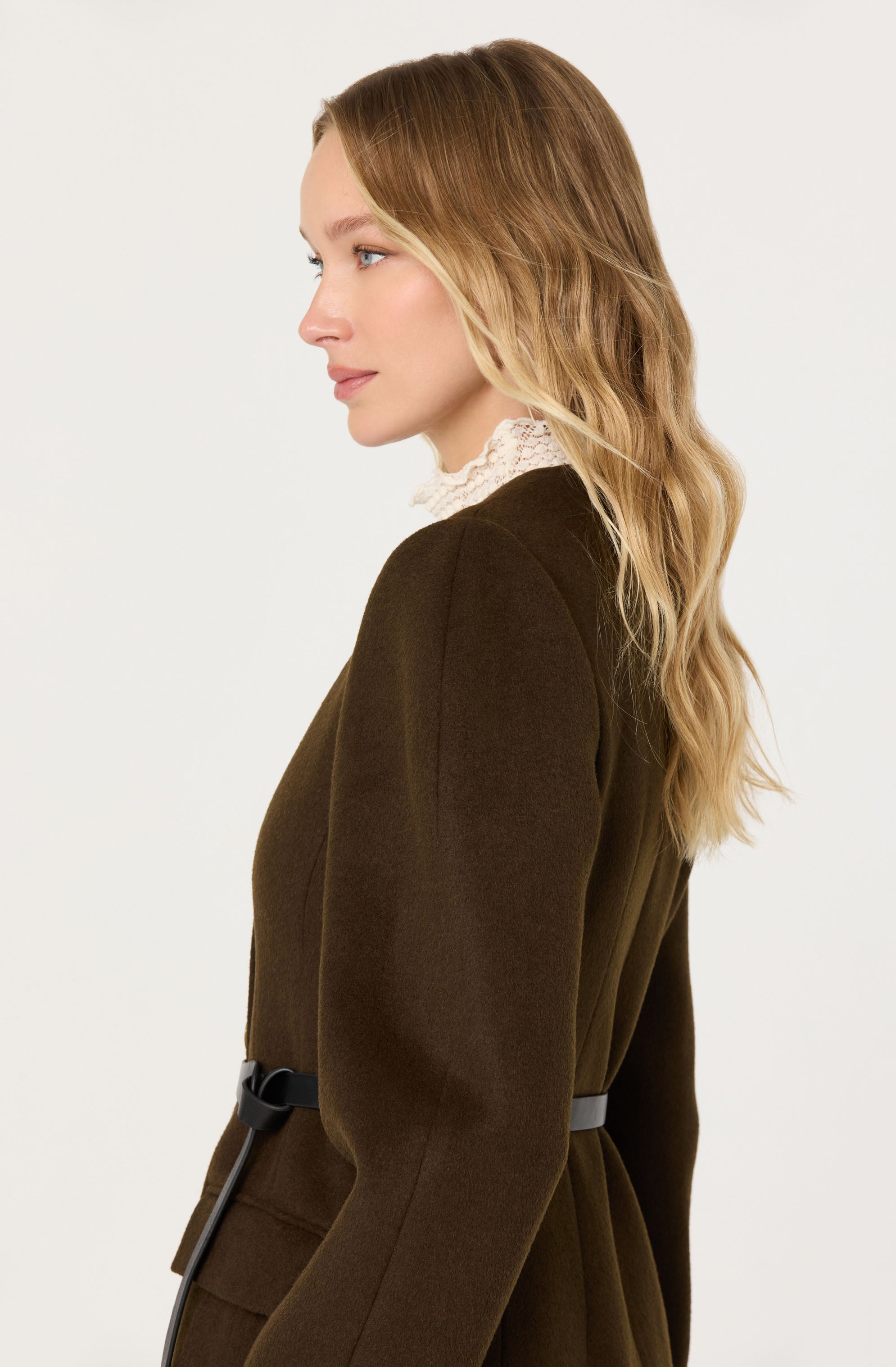 Glorimar Belted Longline Coat