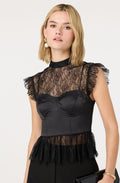 Katarina Lace Detail Bustier Top