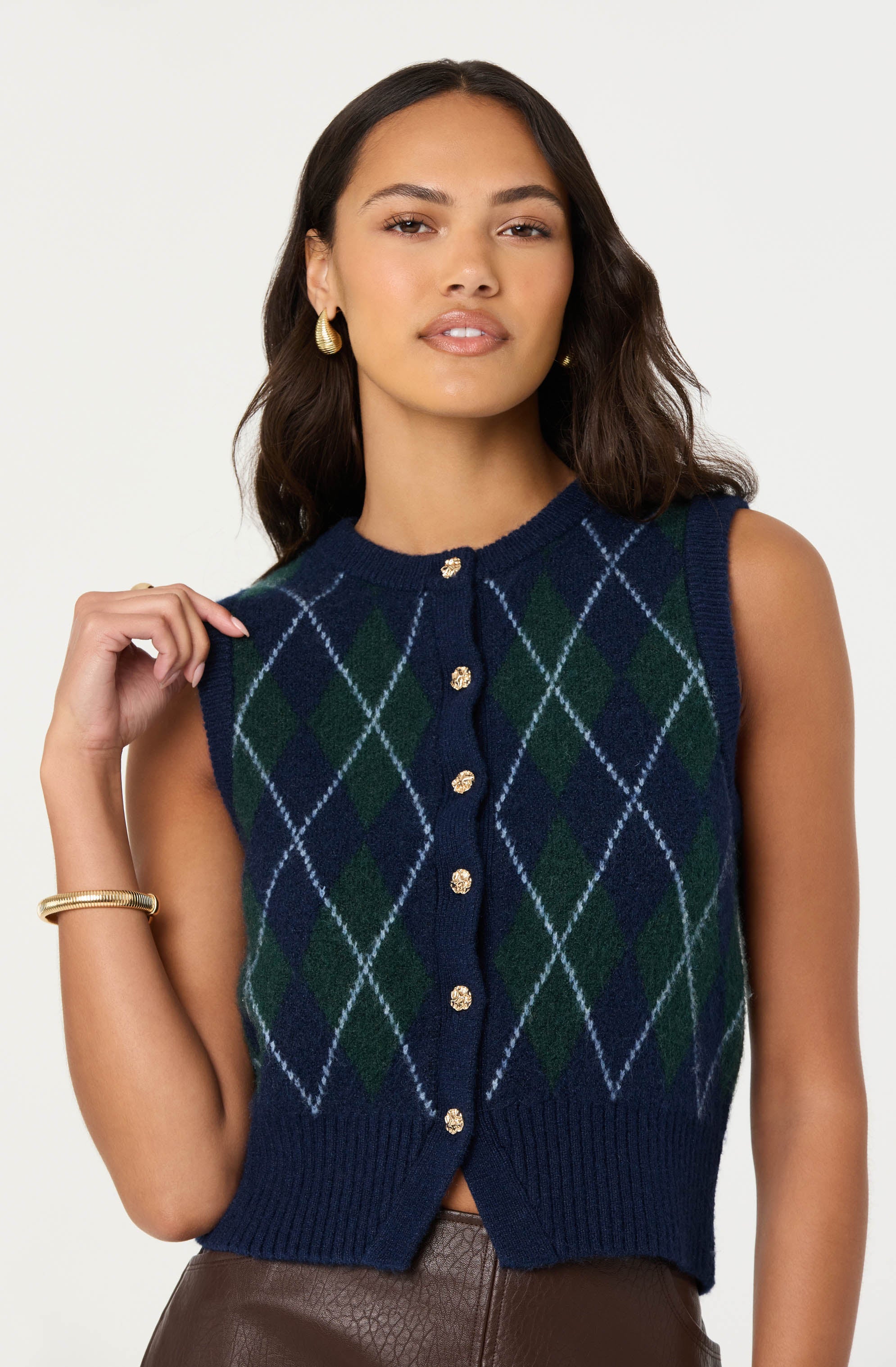 Abbie Argyle Sweater Vest