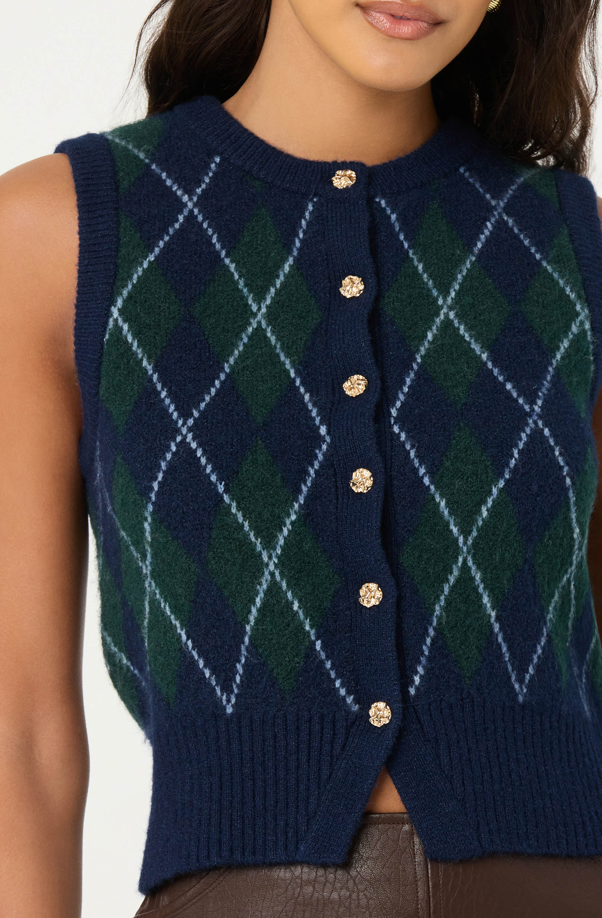 Abbie Argyle Sweater Vest