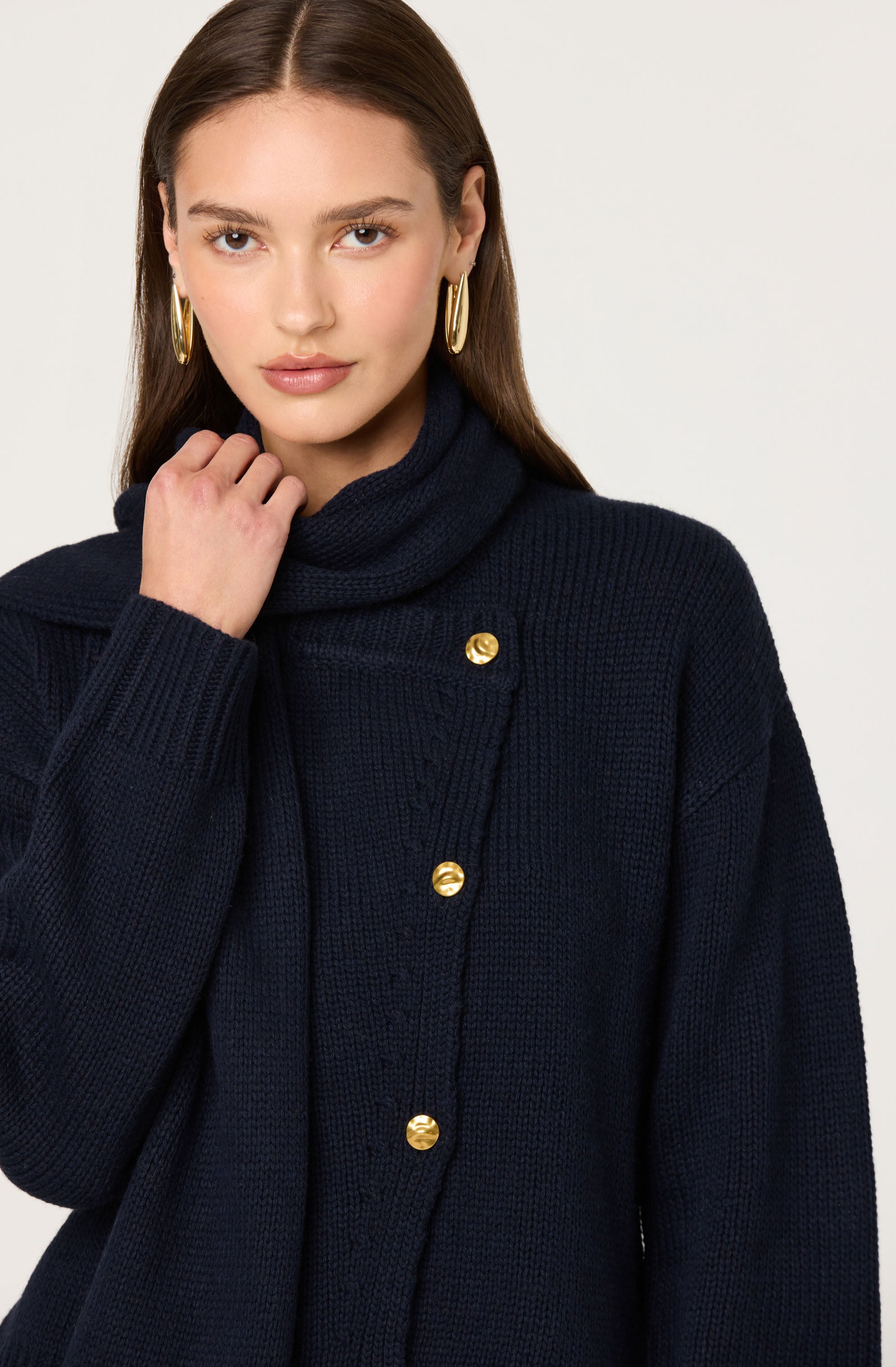 Jackeline Asymmetrical Scarf Cardigan