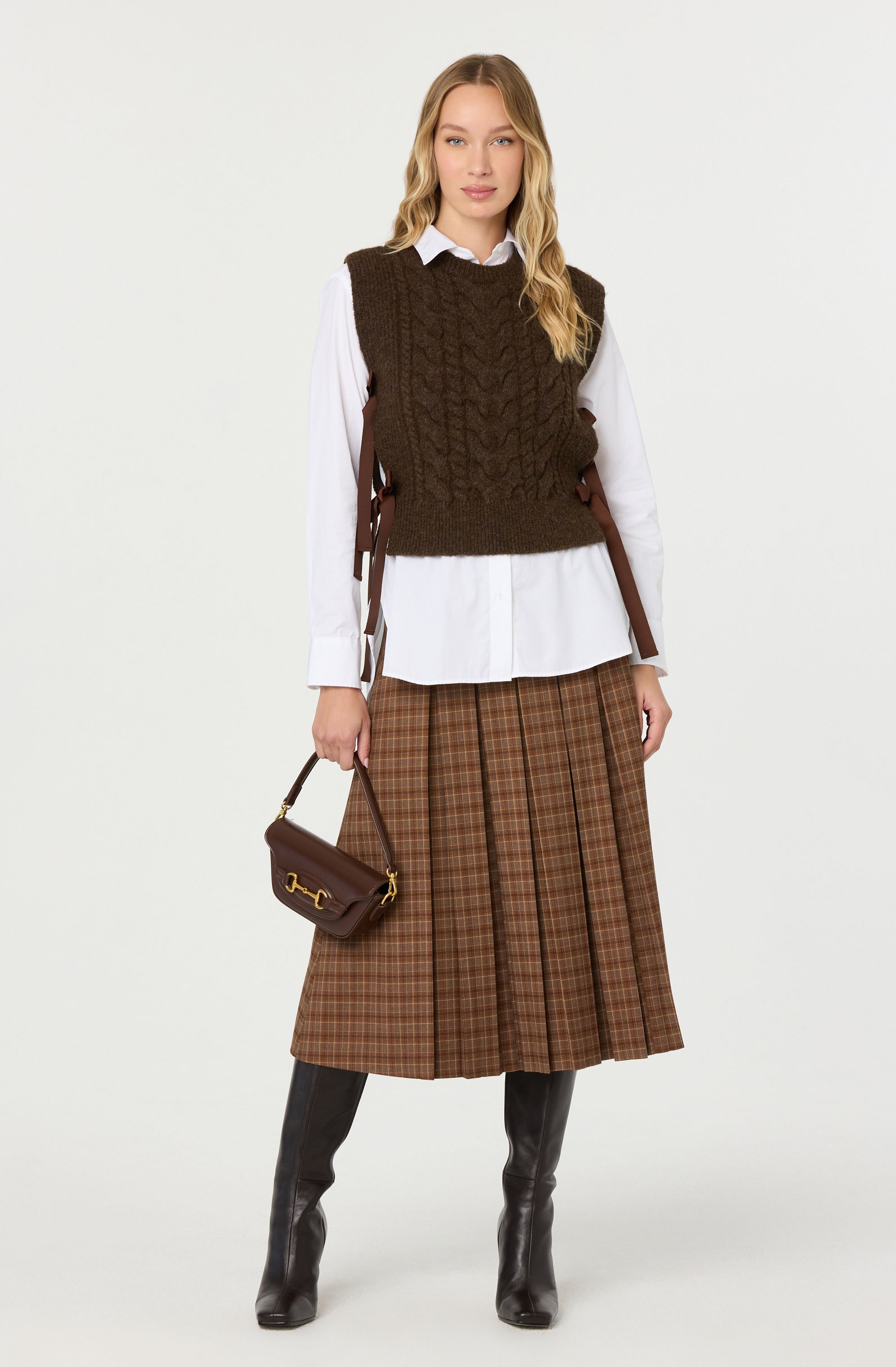 Cortney Side Tie Sweater Vest