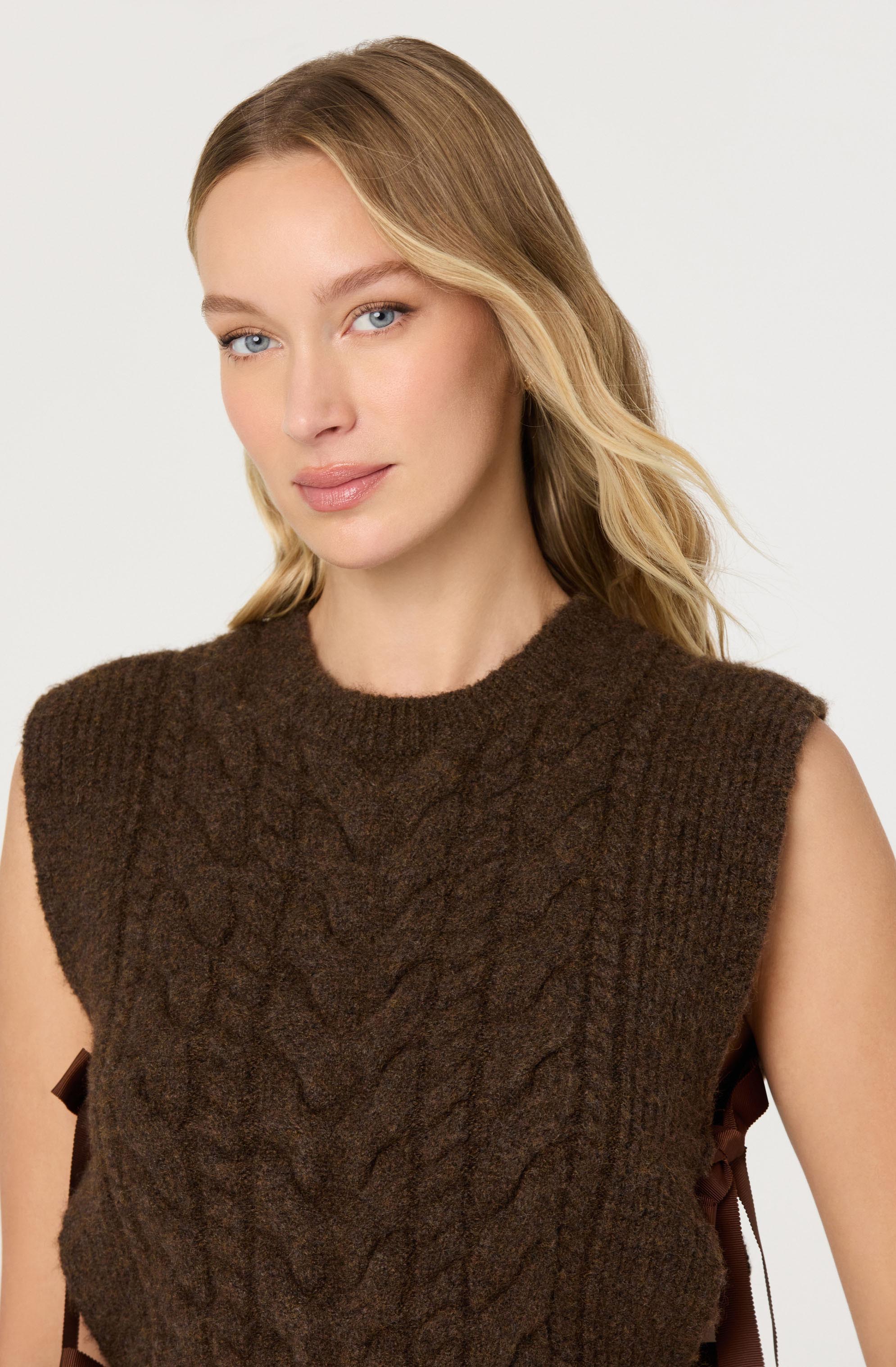 Cortney Side Tie Sweater Vest
