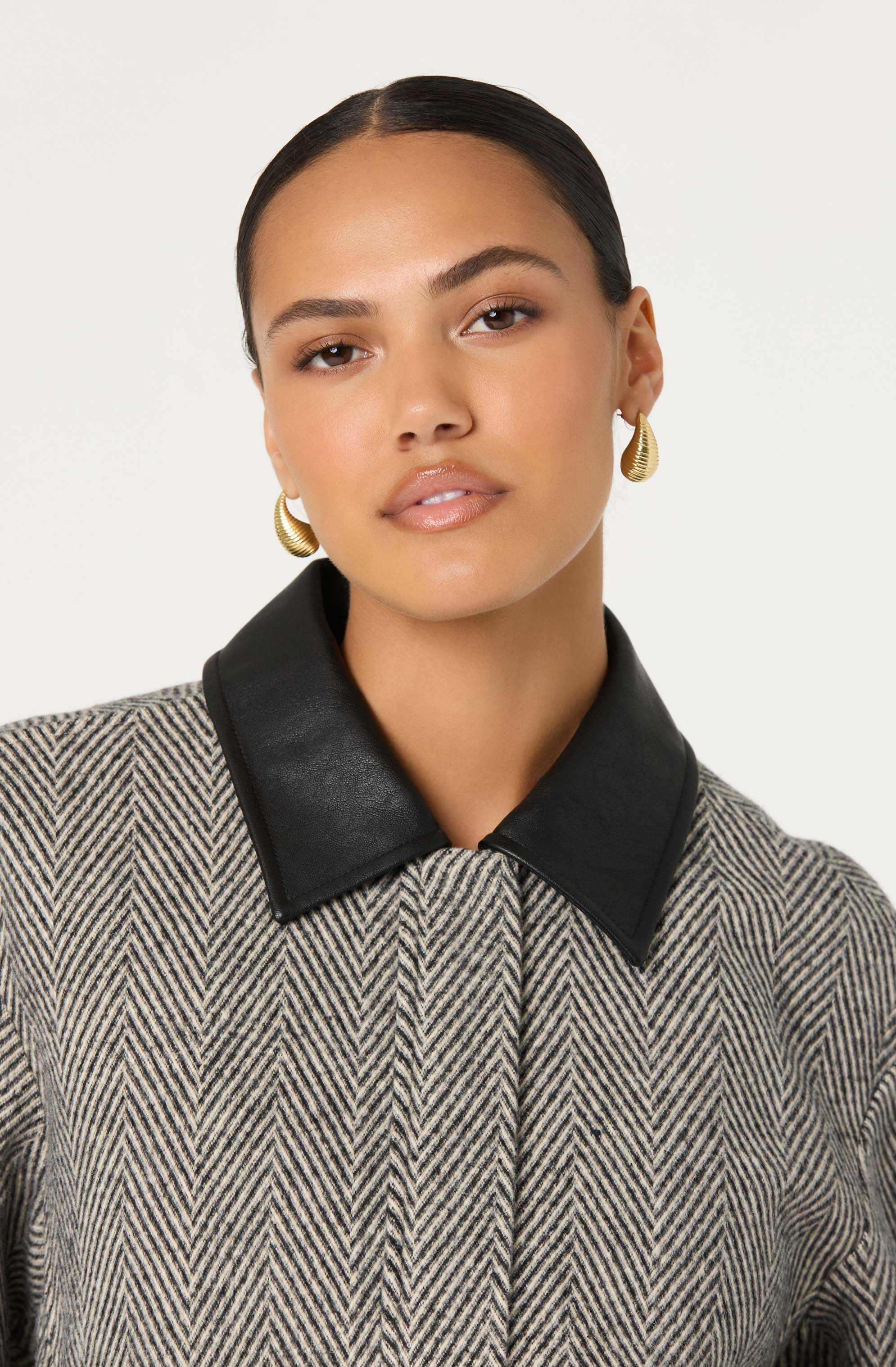 Nelly Contrast Collar Bomber Jacket