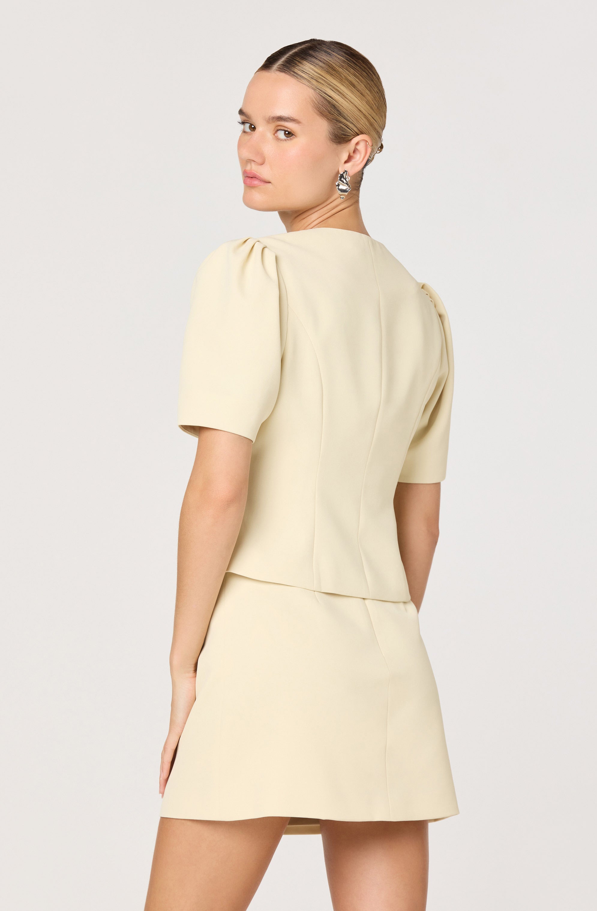 Kristina Tailored Puff Sleeve Jacket
