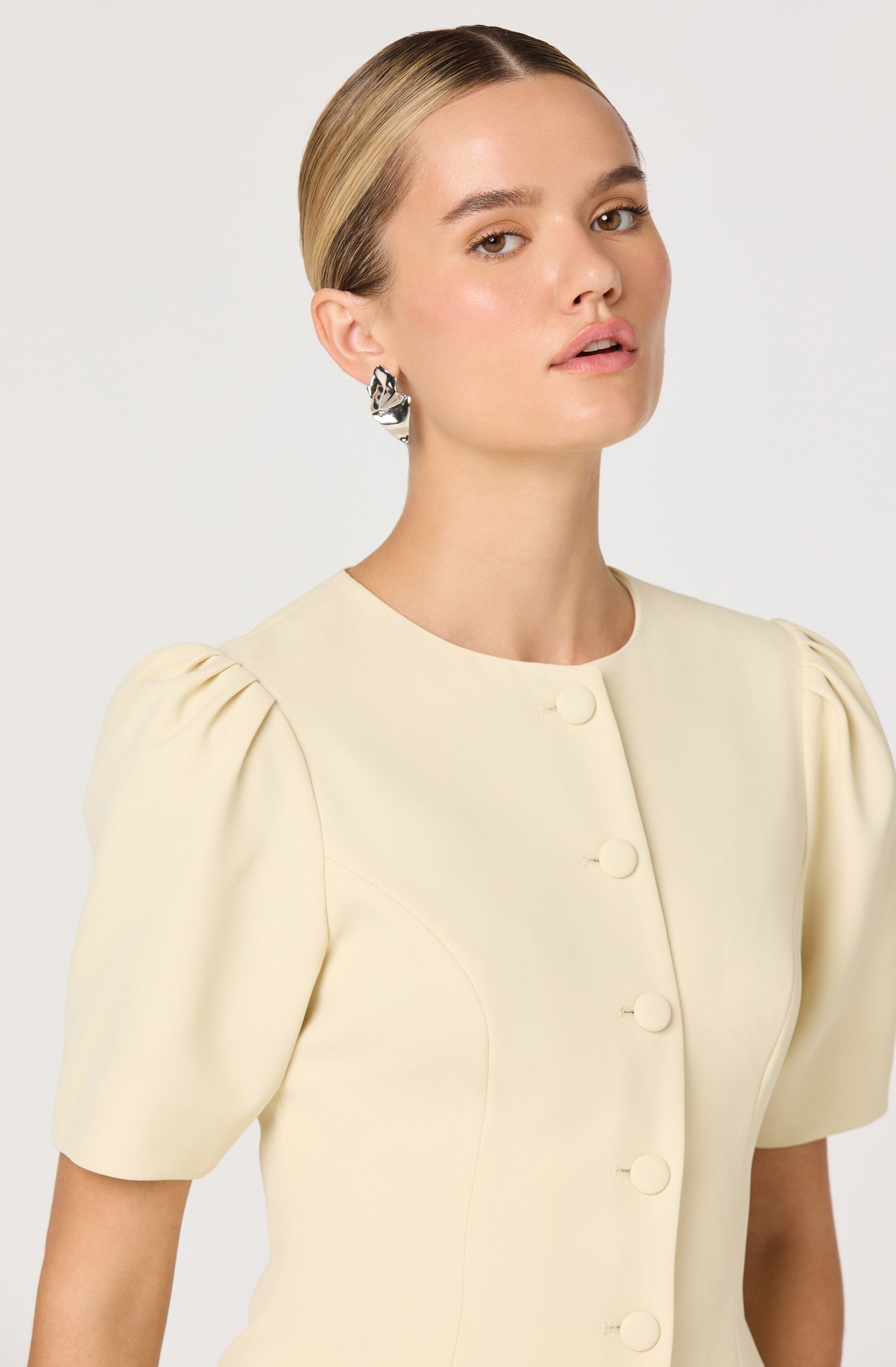 Kristina Tailored Puff Sleeve Jacket