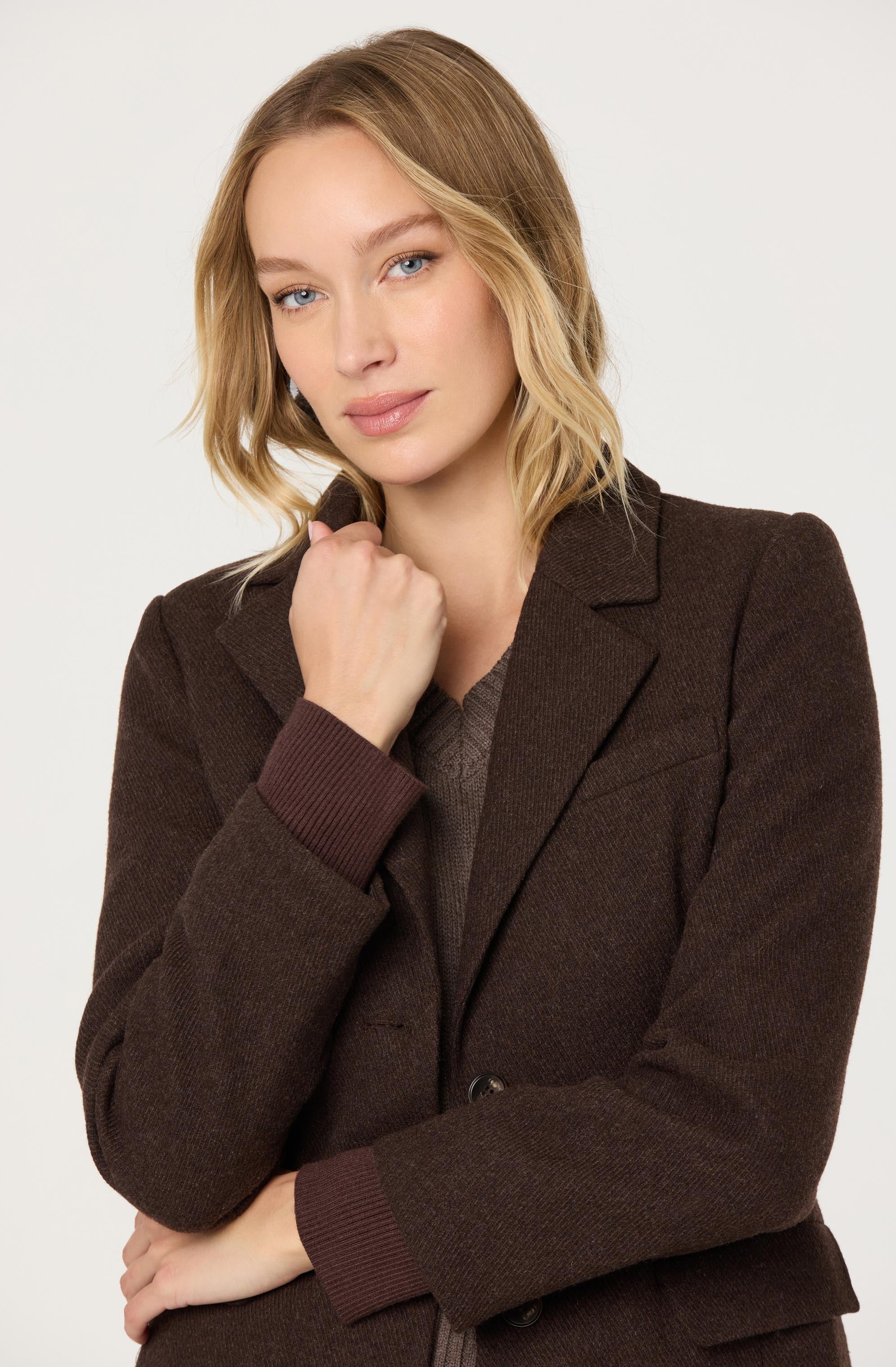 Melisse Wool Blend Longline Coat