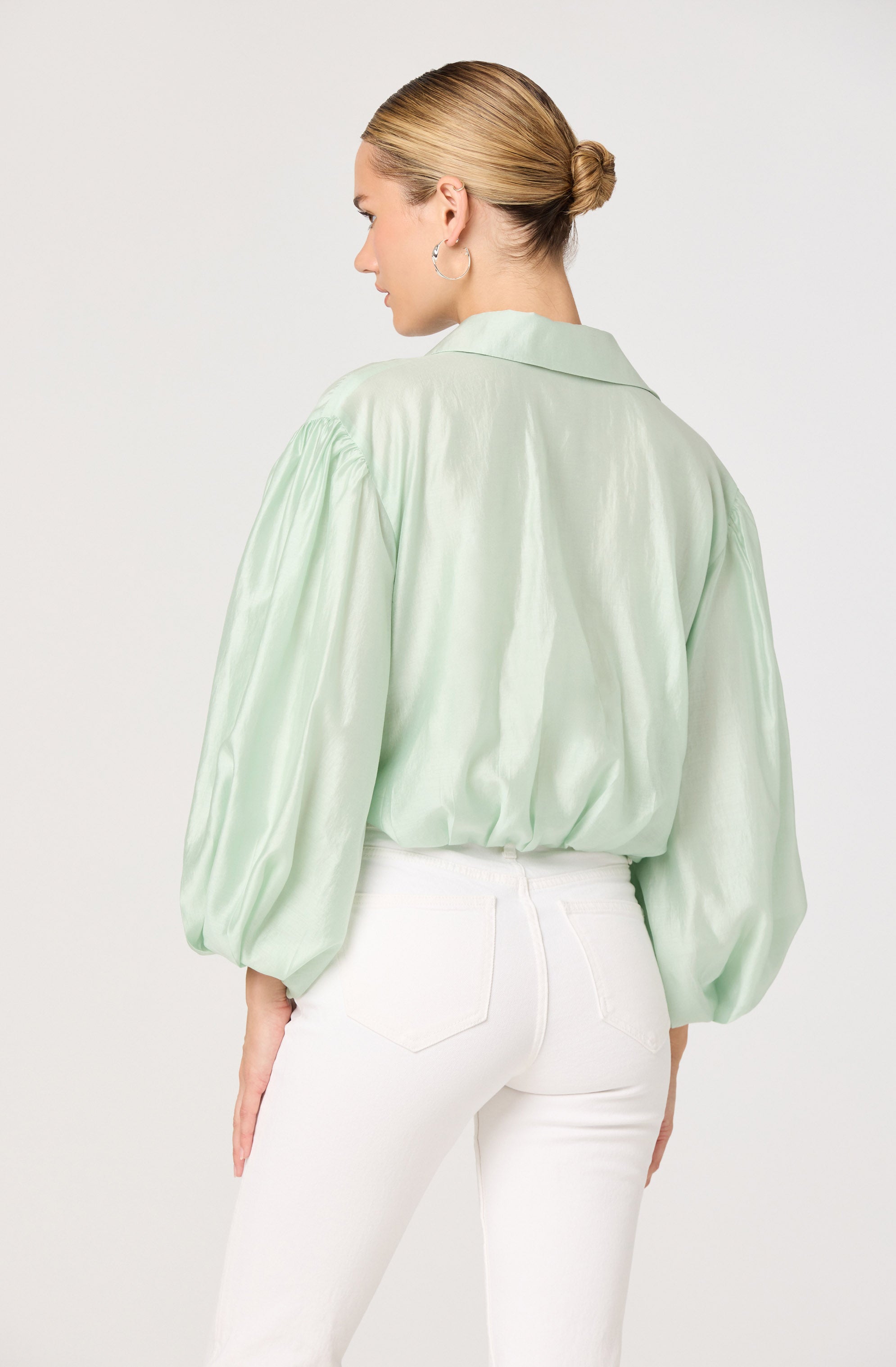 Cordey Balloon Sleeve Top