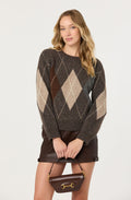 Terri Argyle Crewneck Sweater