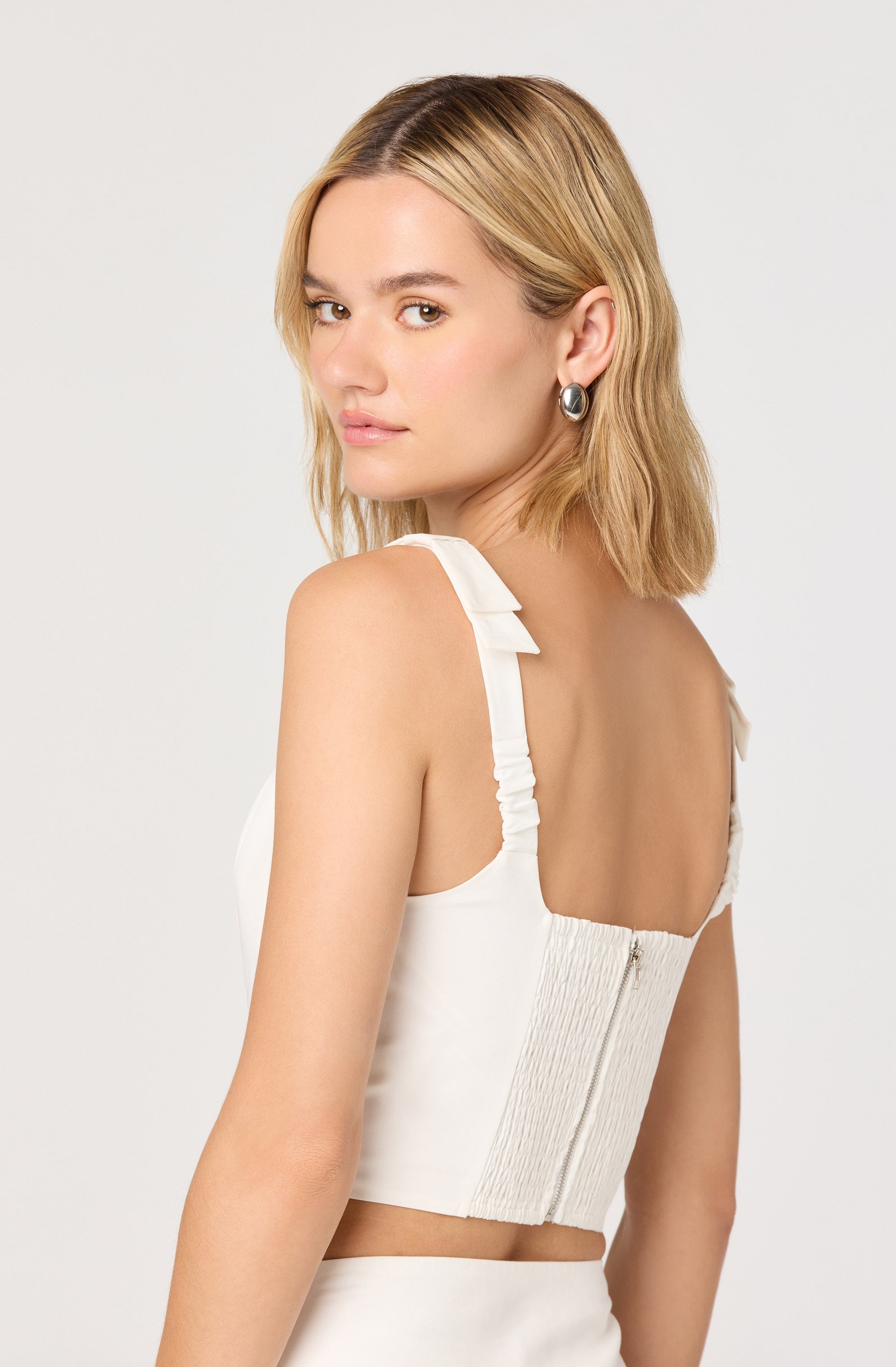 Alexcia Cropped Corset Top