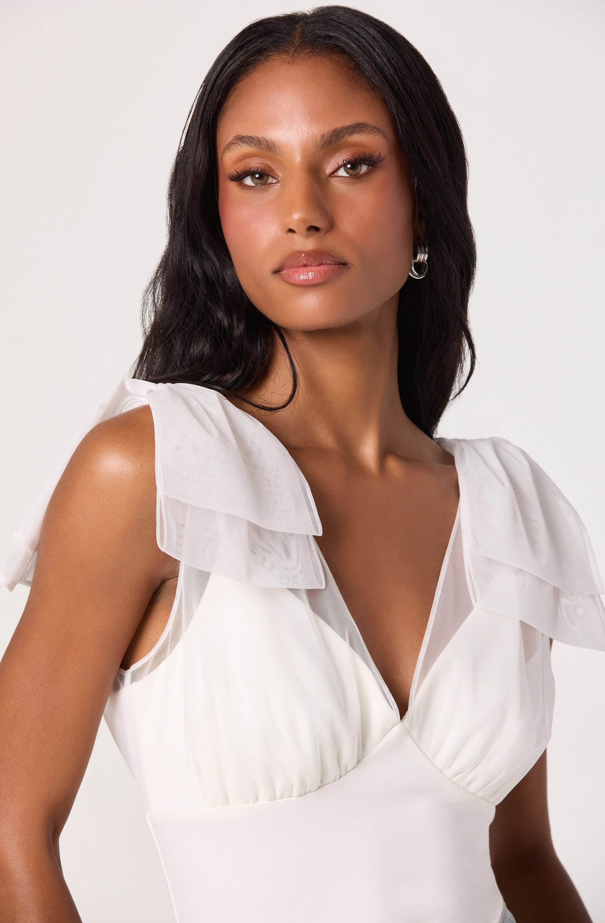 Maelie Bow Shoulder Bodysuit