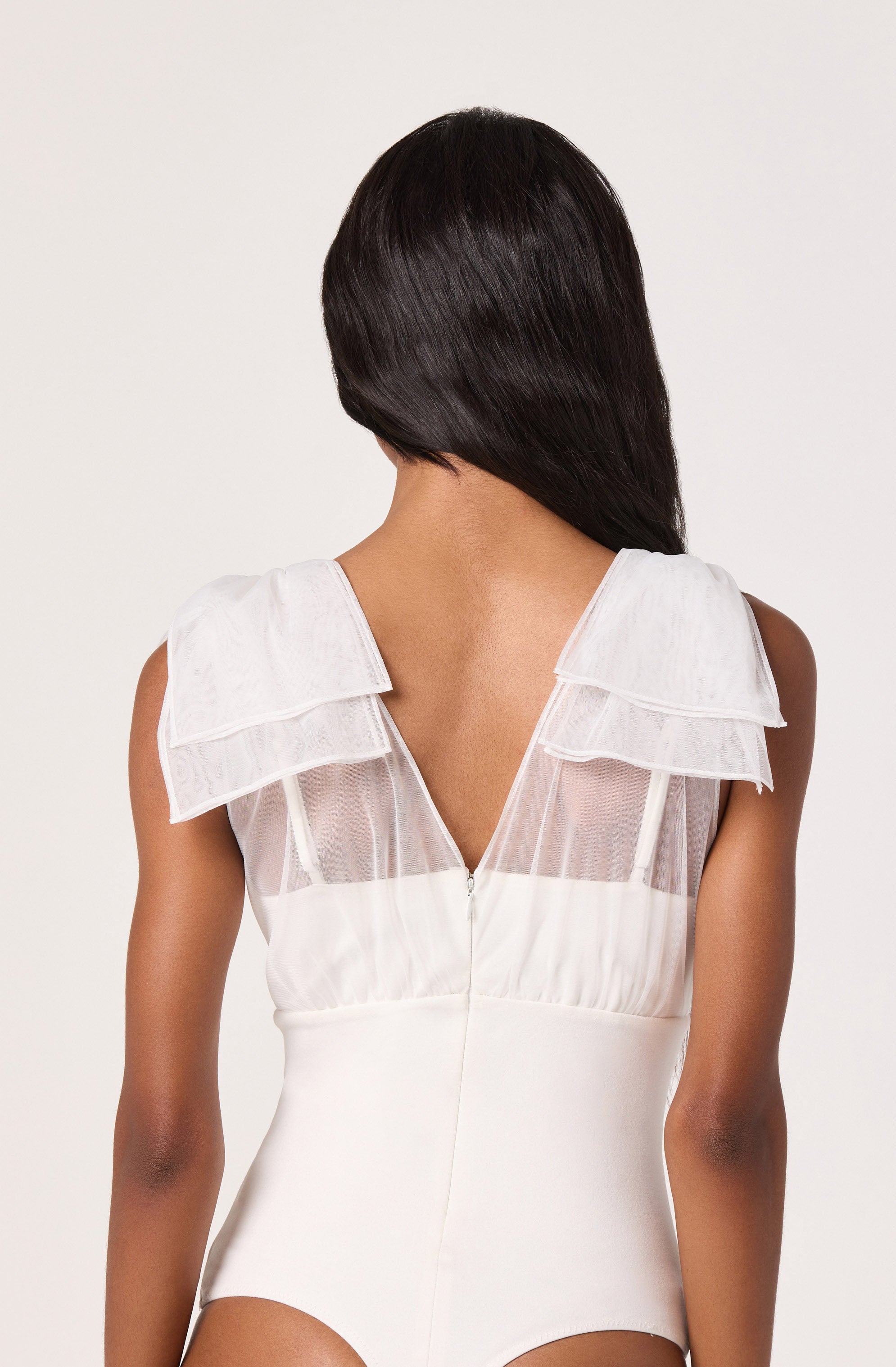 Maelie Bow Shoulder Bodysuit