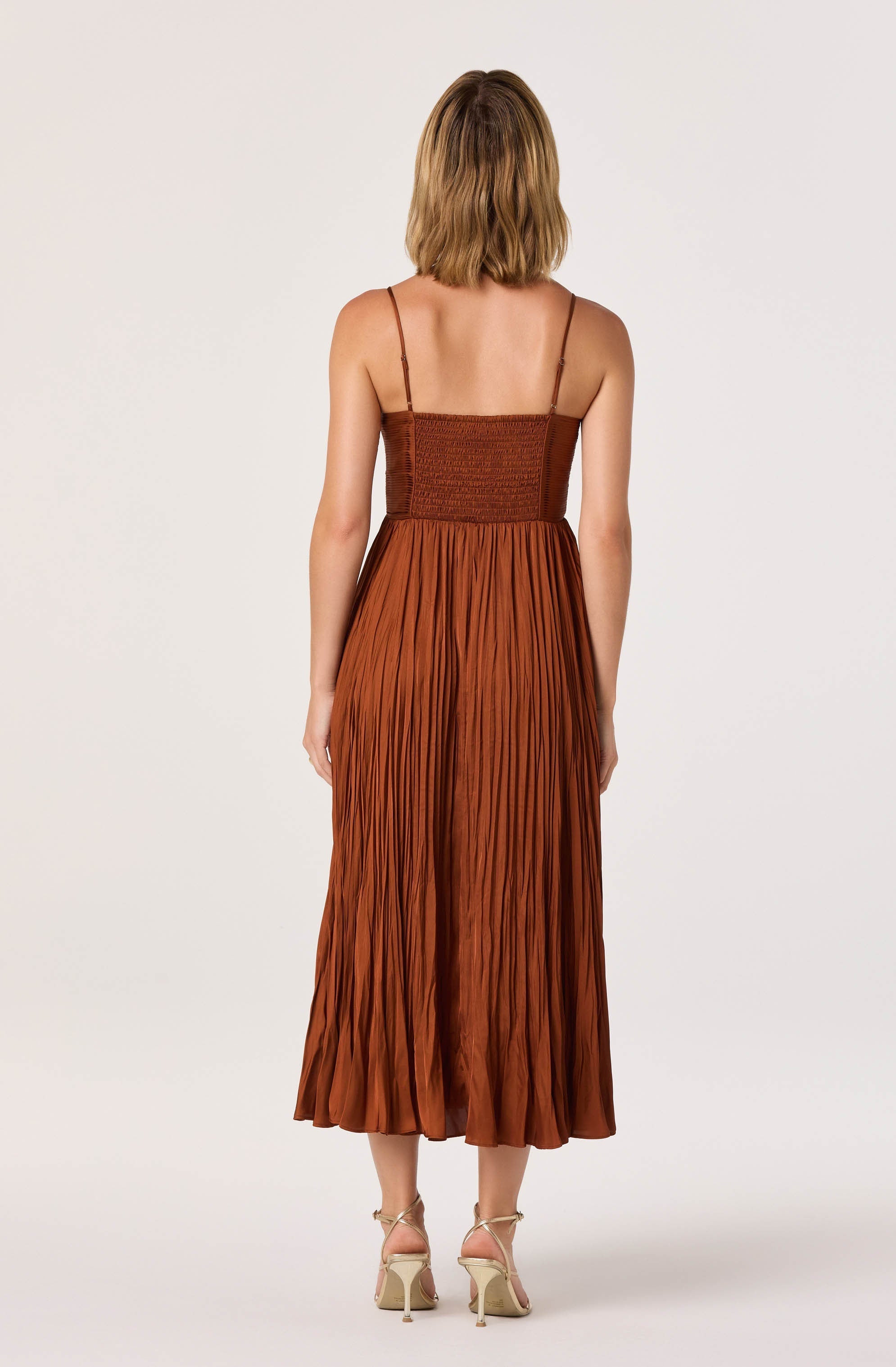 Maeve Pleated Midi Dress
