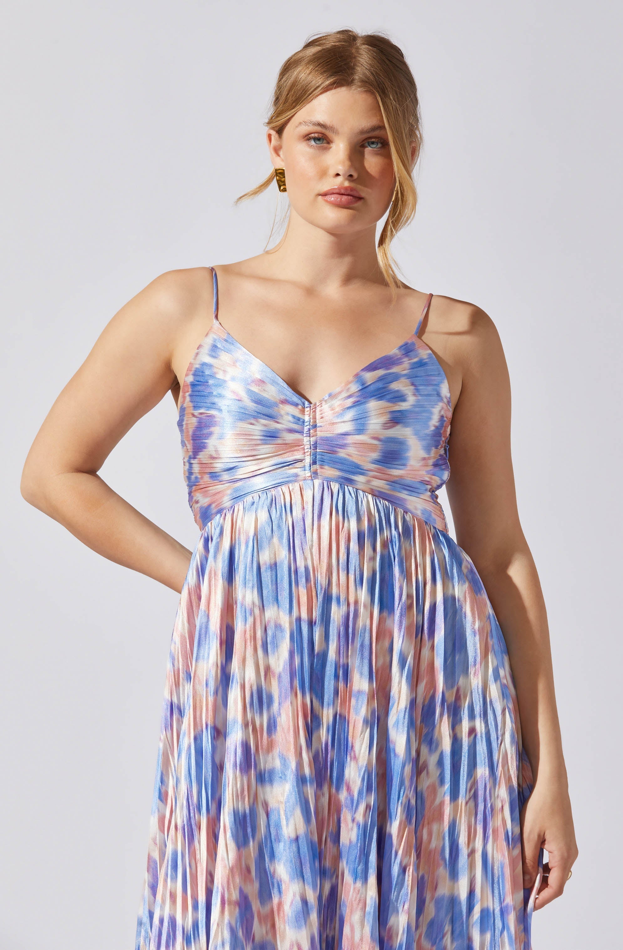 Maeve Pleated Midi Dress