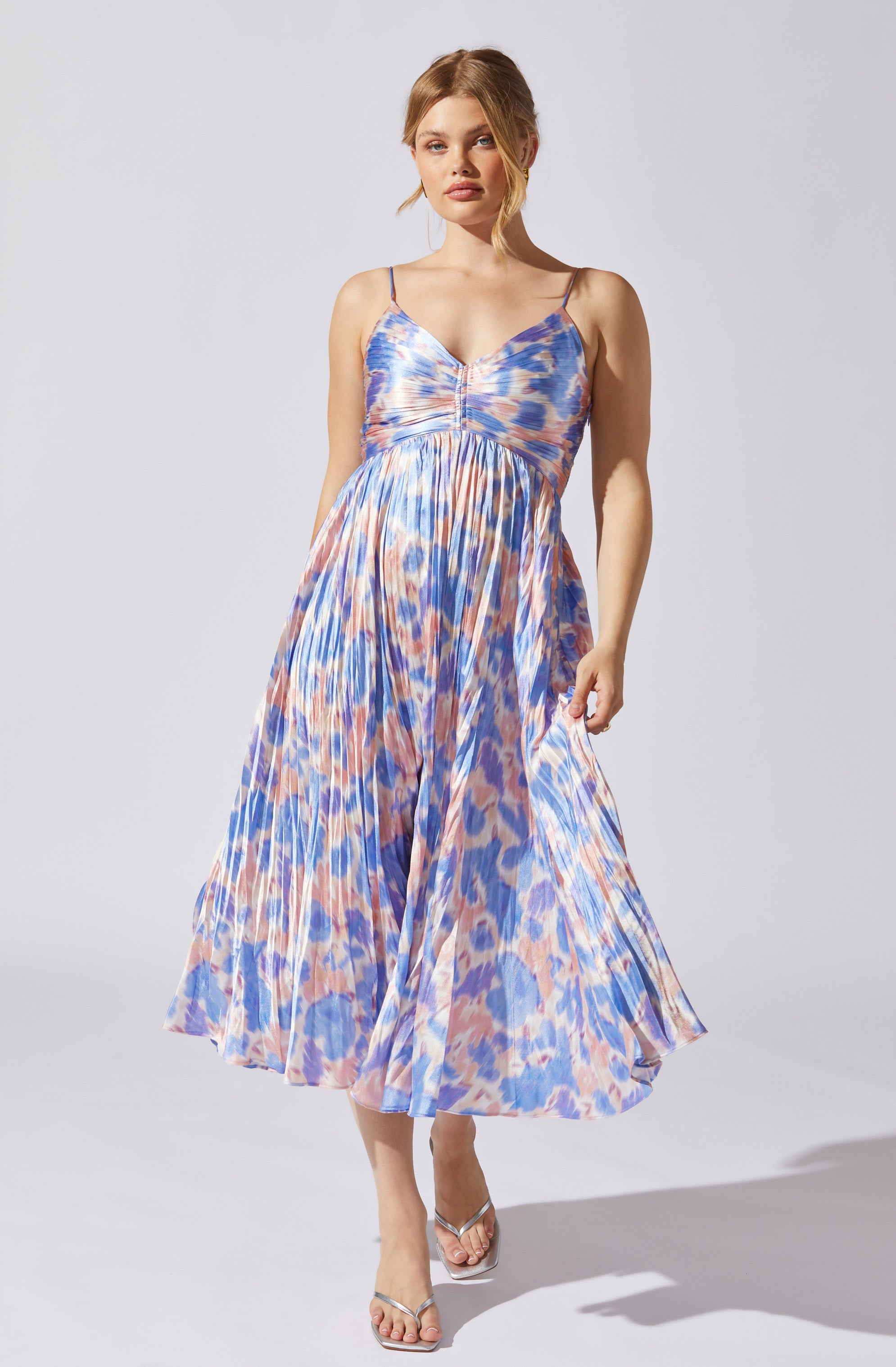 Maeve Pleated Midi Dress