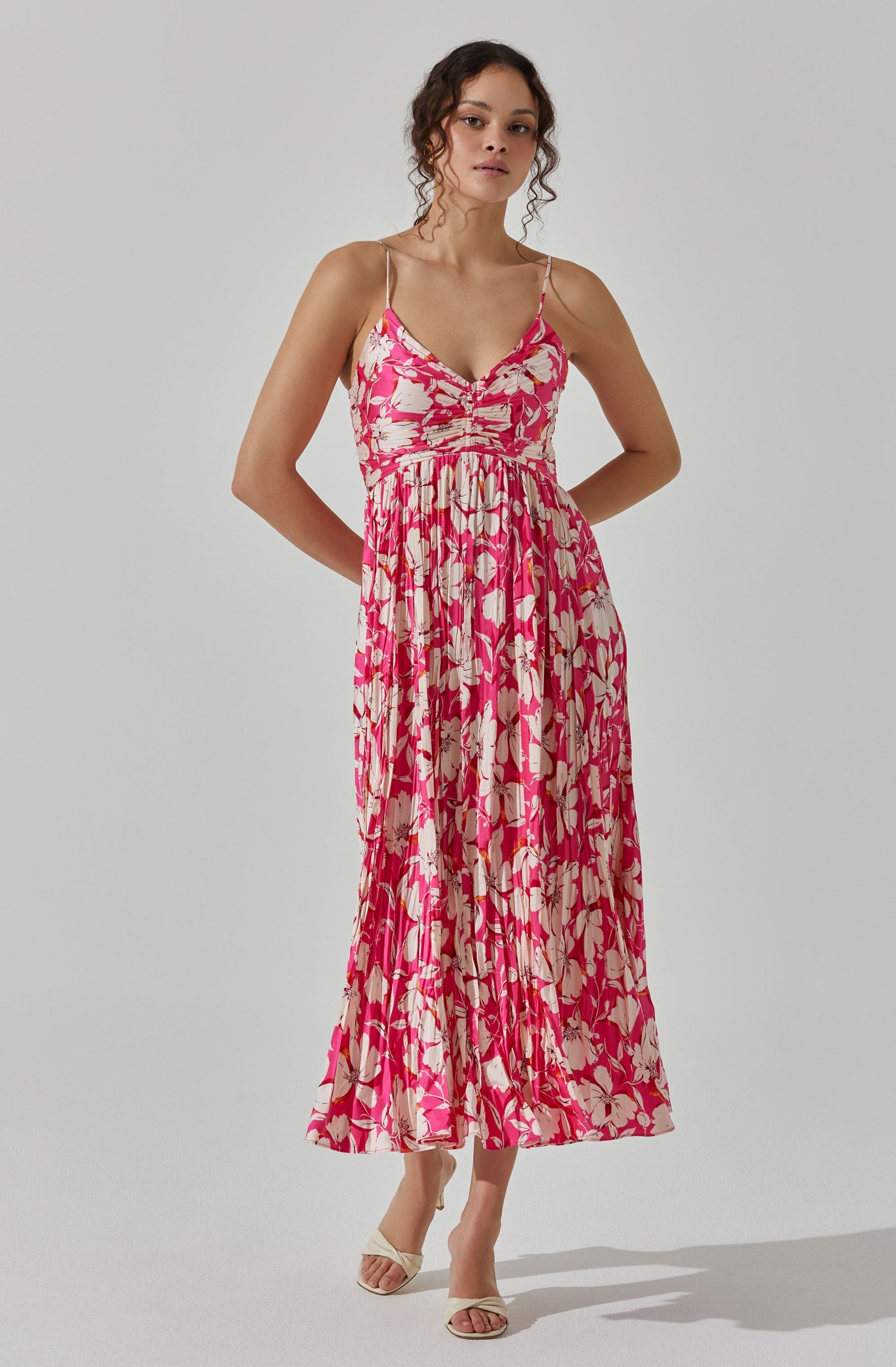 Maeve Pleated Midi Dress