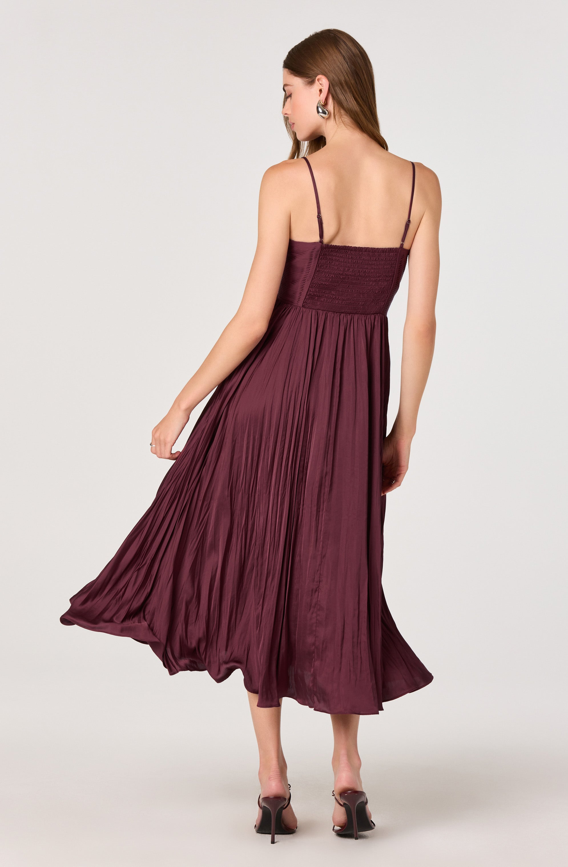 Maeve Pleated Midi Dress