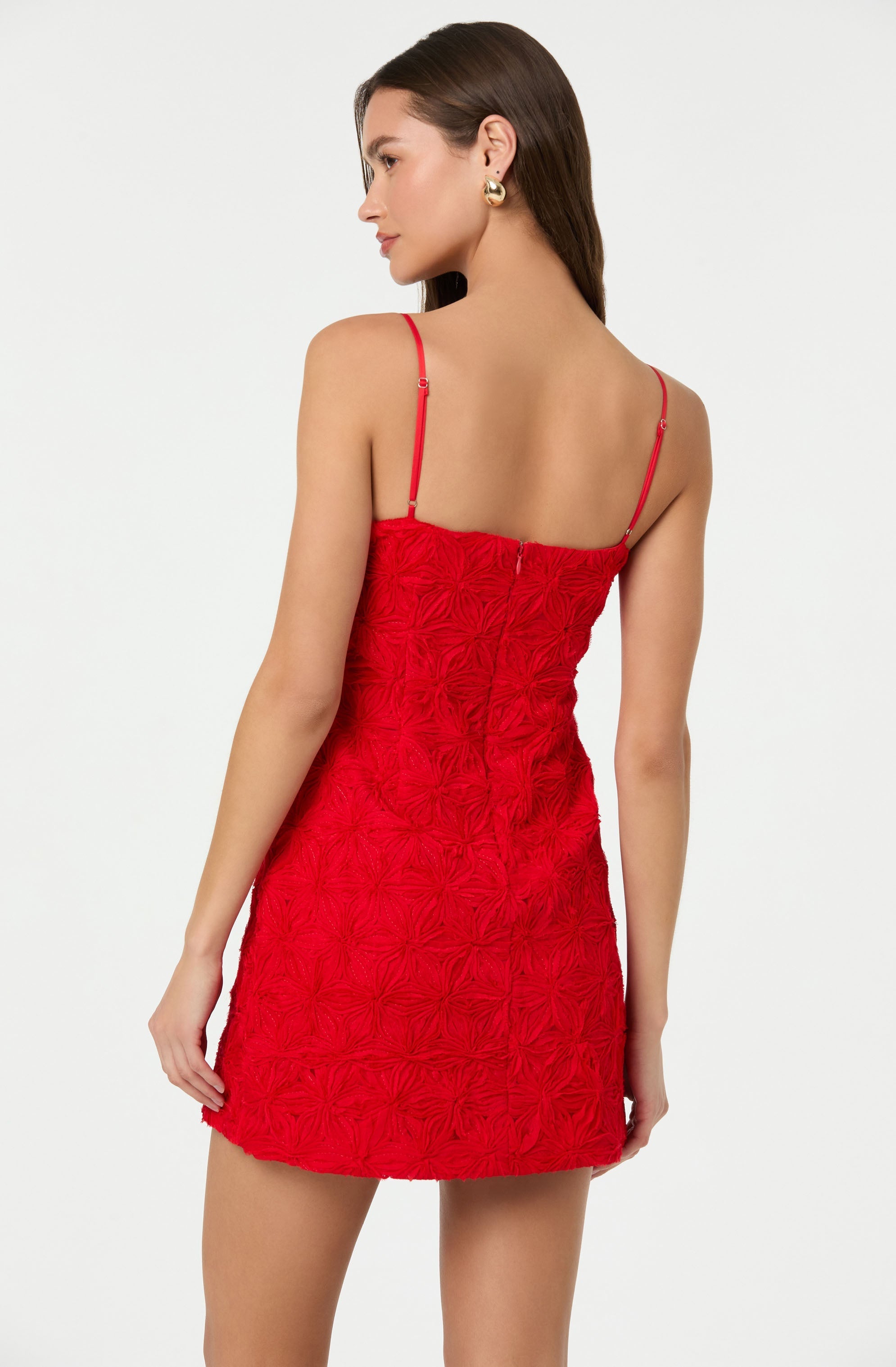 3D Floral Mini Dress