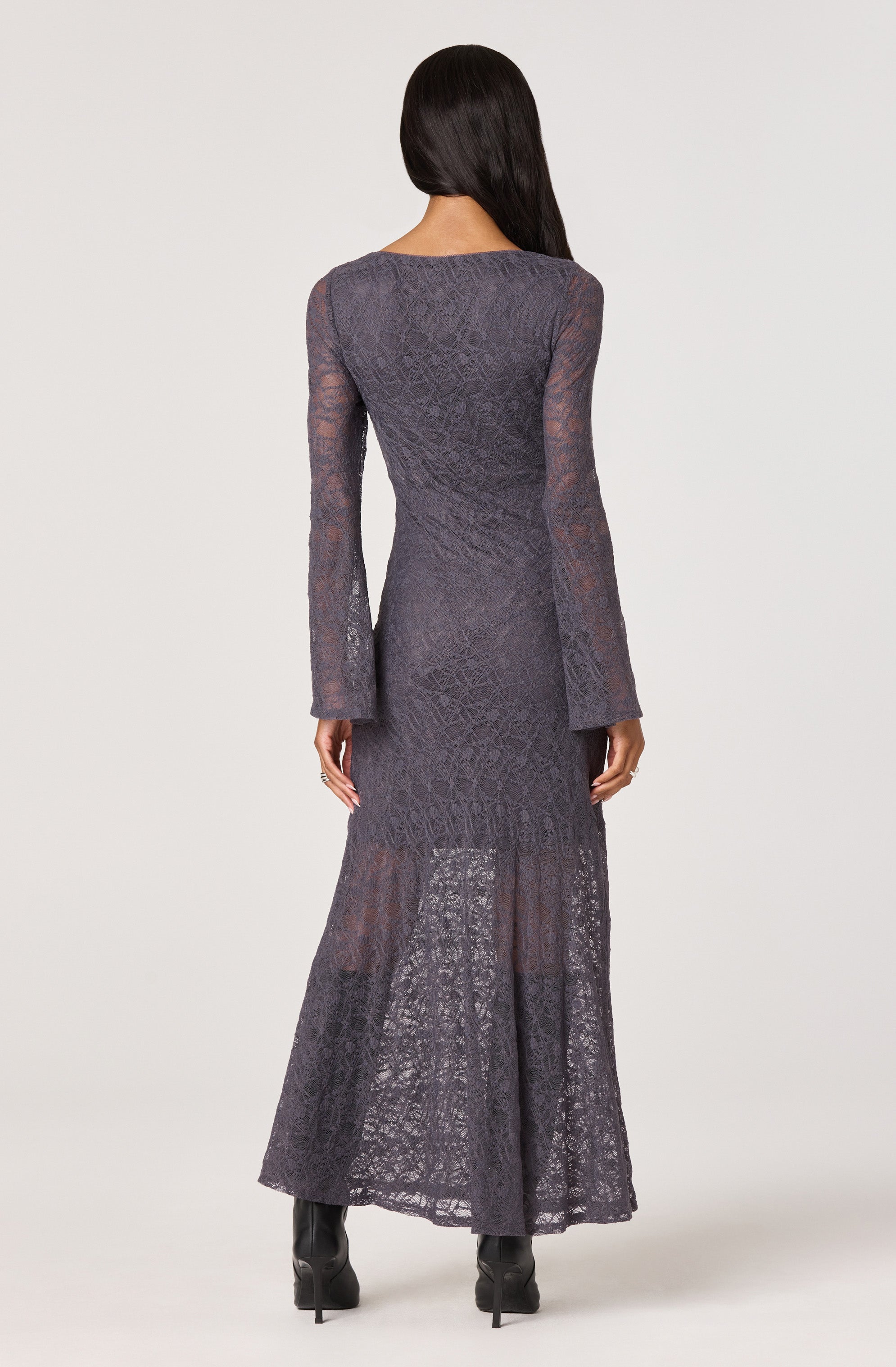 Long Sleeve Lace Maxi Dress