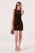 Corduroy Belted Mini Dress
