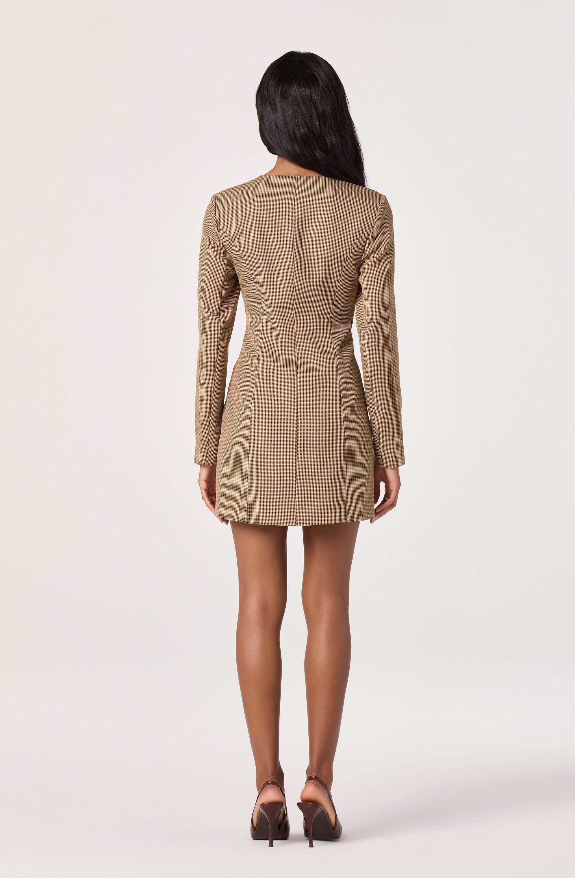 Tailored Sweetheart Mini Dress